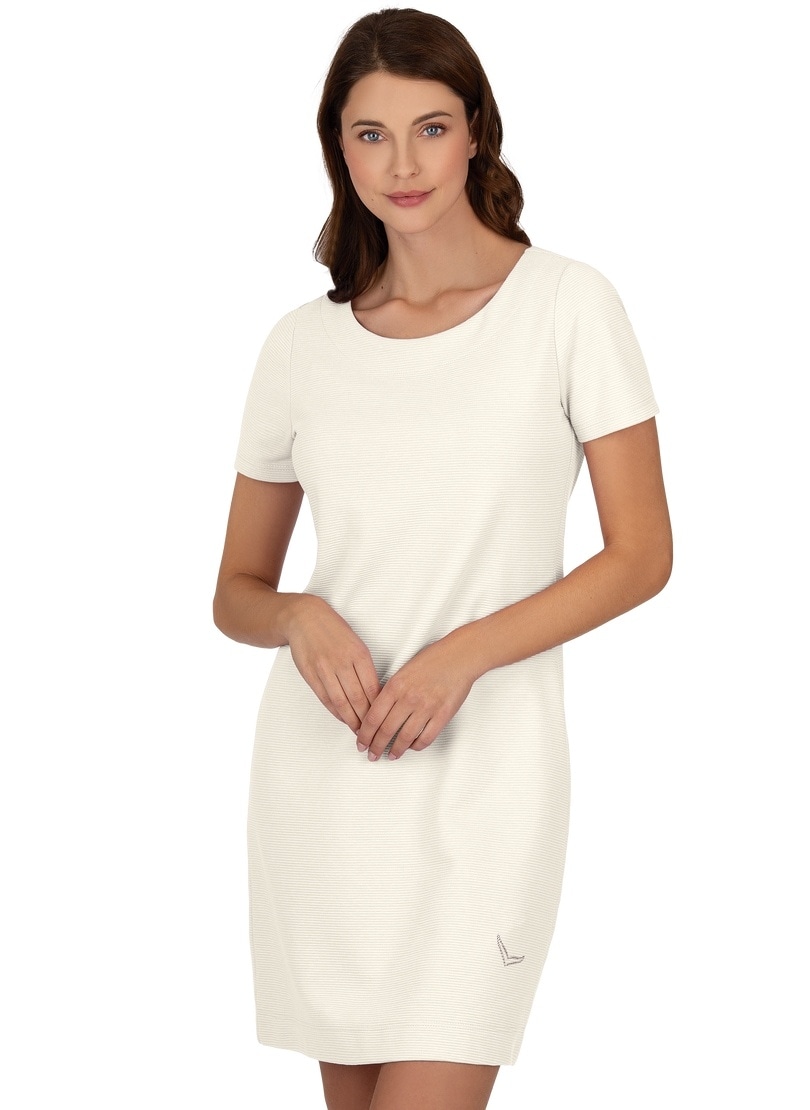 Trigema Jerseykleid »TRIGEMA Halbarm Kleid mit Kristallsteinen«, (1 tlg.)