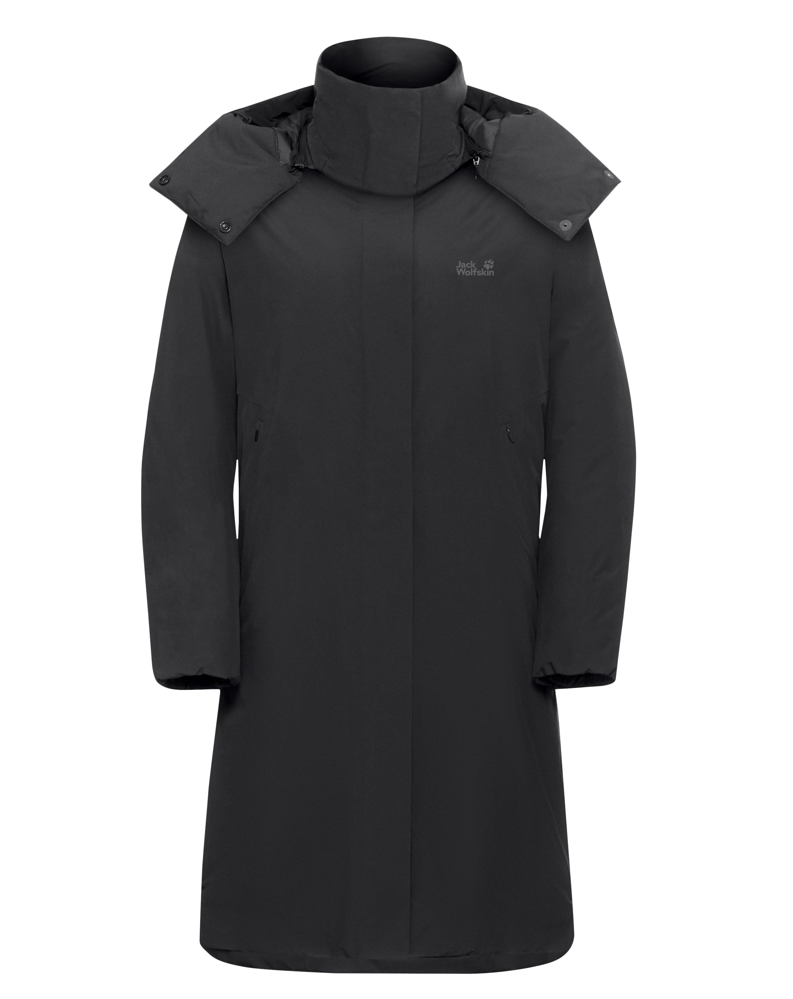Jack Wolfskin Funktionsmantel "FROST HAVEN COAT W" mit abnehmbarer Kapuze, wasserdicht, winddicht, atmungsaktiv
