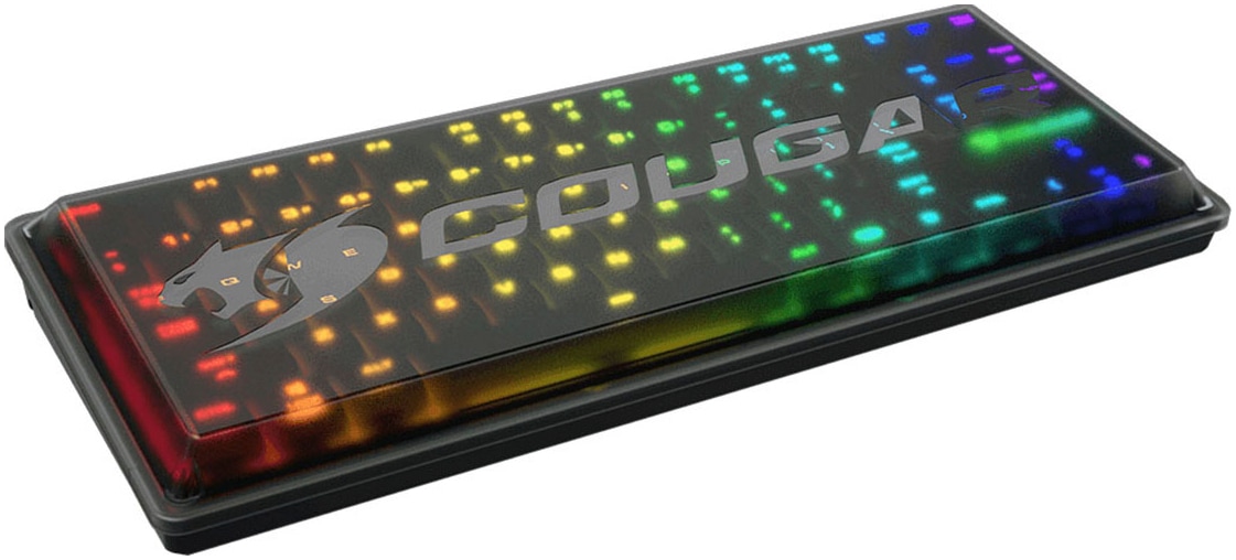 Cougar Gaming-Tastatur »Puri TKL RGB«, (Schutzhülle-Multimedia-Tasten-Funktionstasten-USB-Anschluss)