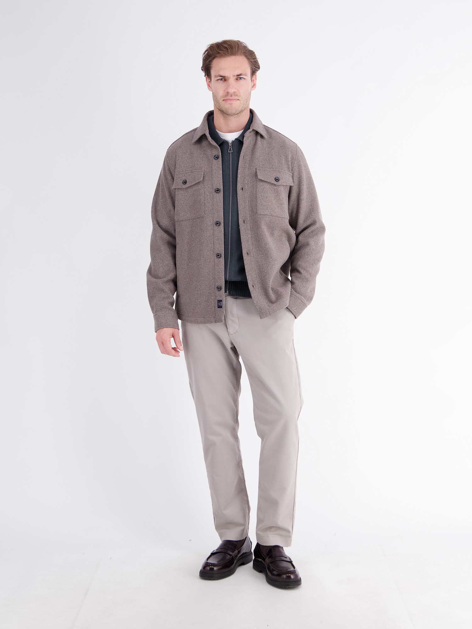 LERROS Strickjacke »Sportive Strickjacke aus hochwertiger Baumwollqualität«