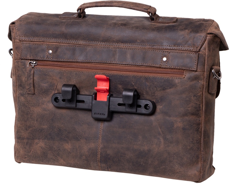 fixbag Businesstasche »braun«, mit Kompaktschiene zur Gepäckträgerbefestigung und Laptopfach
