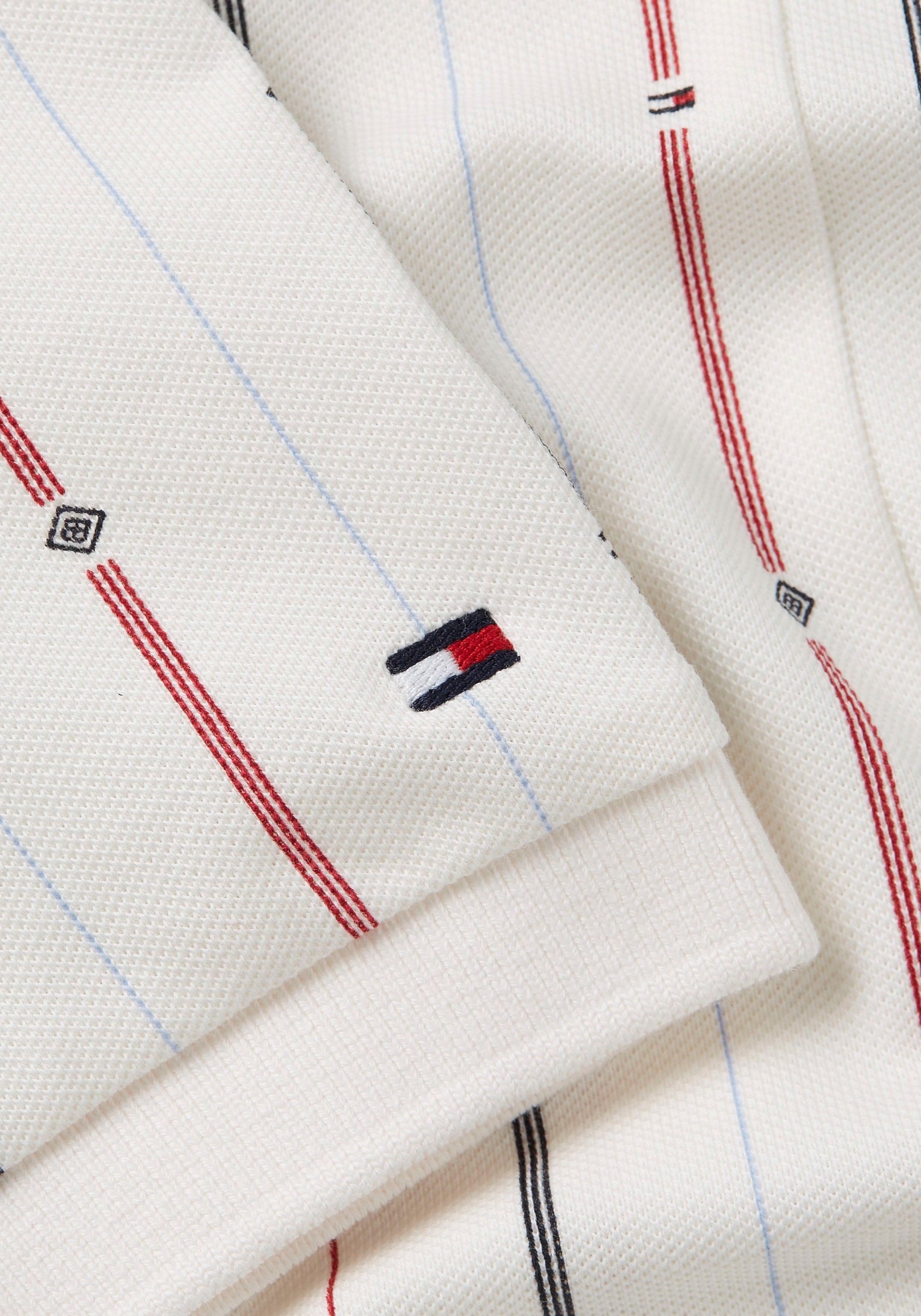 Tommy Hilfiger Poloshirt »REG FLAG STRIPE C-NK POLO SS«, im Streifendessin