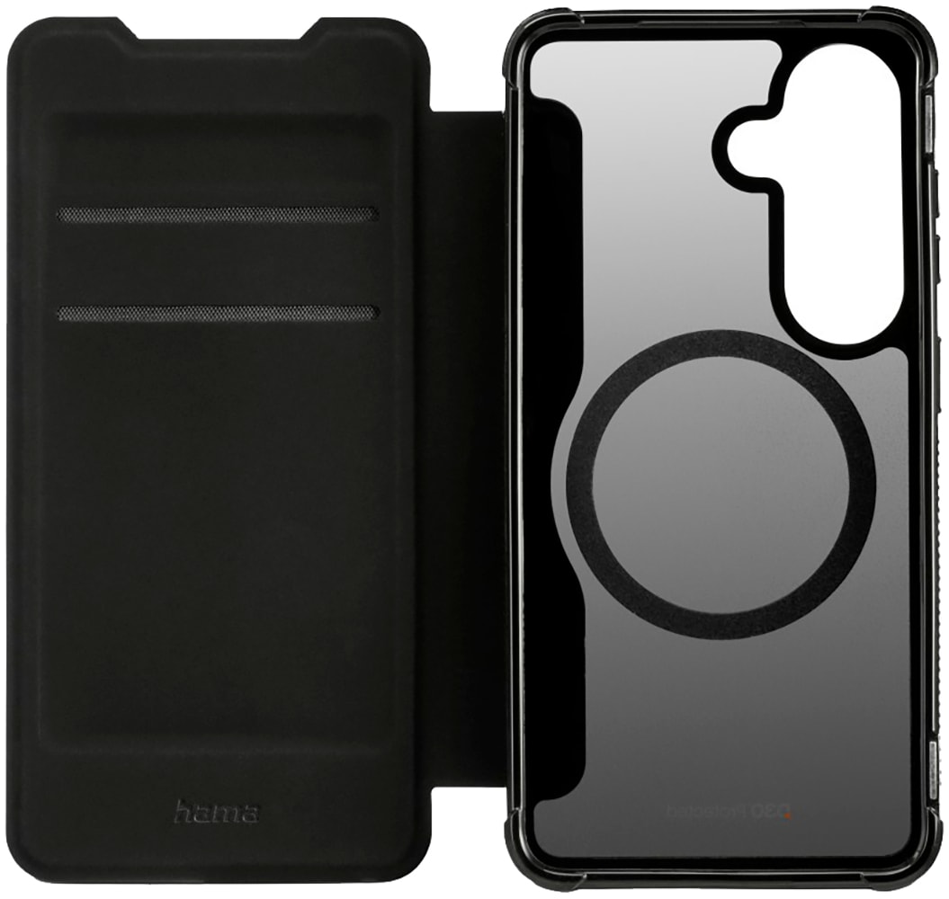 Hama Handytasche »Handytasche mit D3O-Technologie für Samsung Galaxy S26 FE« D3O-Technologie, Fallschutz bis 3,5 m, Kartenfächer, Magnetring