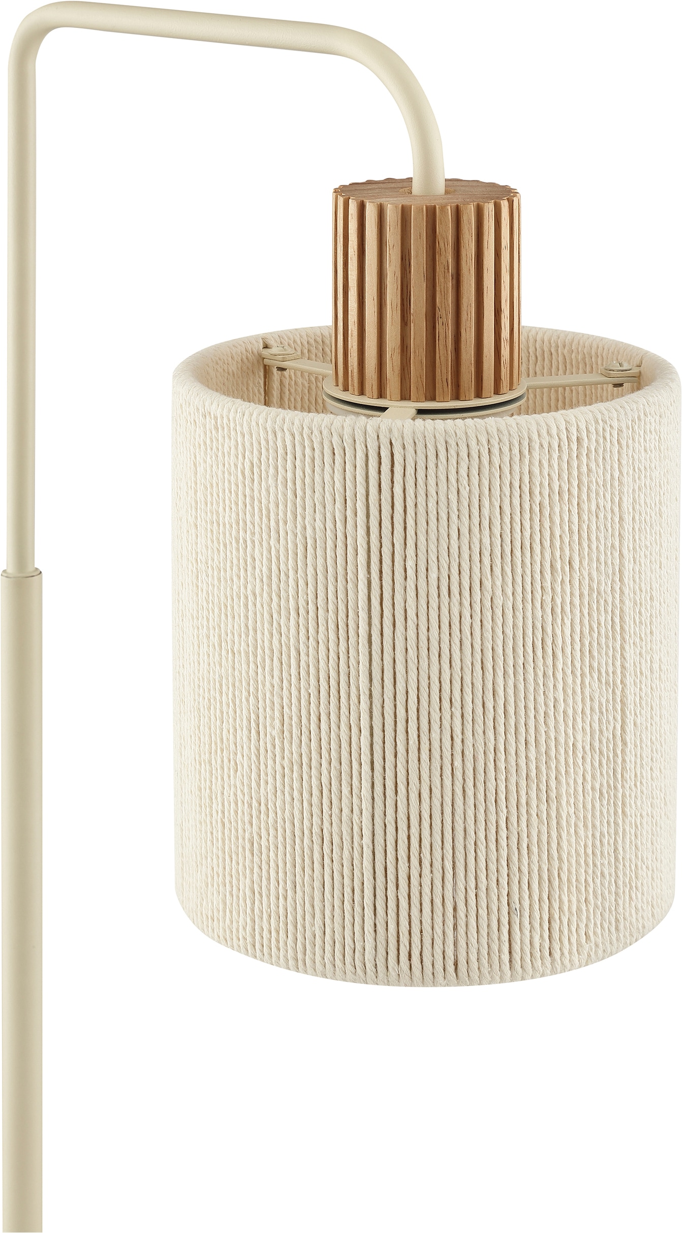 Brilliant Tischleuchte »Arlo« E27 1 Stk. E27 Fassung, 58 x 28 x 18 cm, Metall/Holz/Textil, beige
