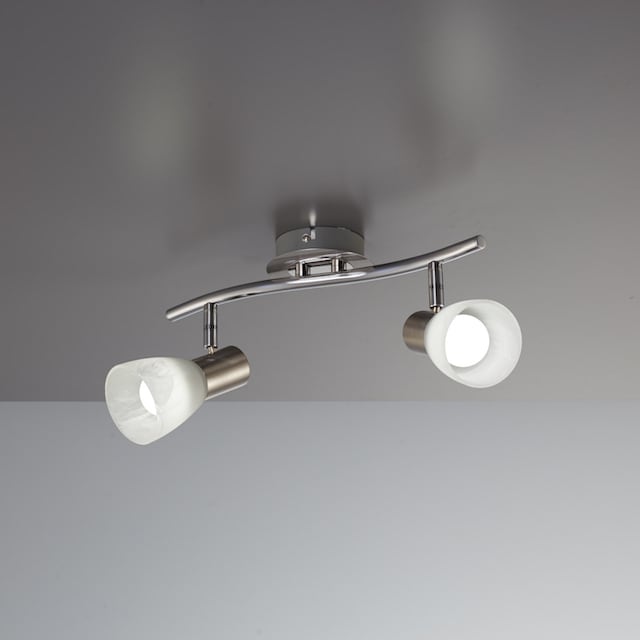 B.K.Licht Deckenspots »BK_DS1029 LED Deckenstrahler, Schwenkbar, Inkl.  E14-Leuchtmittel«, 2 flammig-flammig, 3.000K warmweißes Licht, 2x 5W-LED,  IP20, Spotleuchte, Deckenleuchte bestellen | BAUR