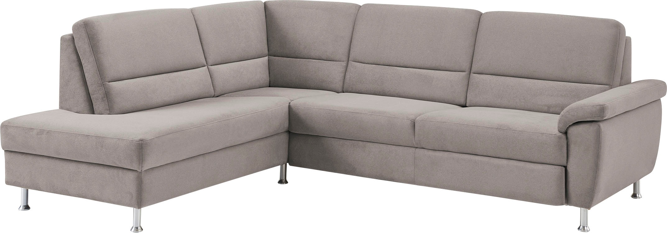 CALIZZA INTERIORS Ecksofa »Onyx L-Form«, Ottomane links oder rechts, wahlweise mit Bettfunktion, Breite 257 cm
