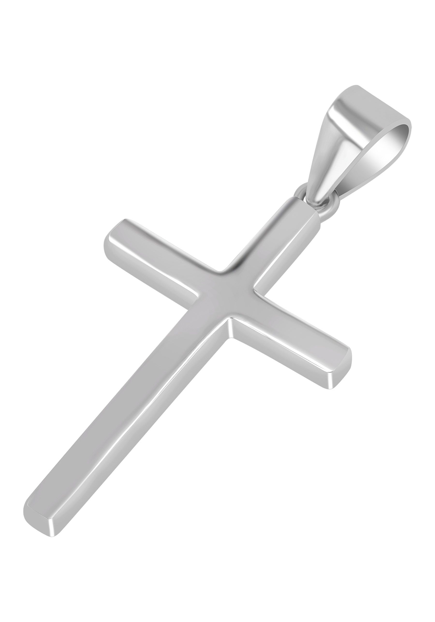 AKZENT Kreuzanhänger »"Lucius" aus 925 Sterlingsilber, rhodiniert, langlebig«