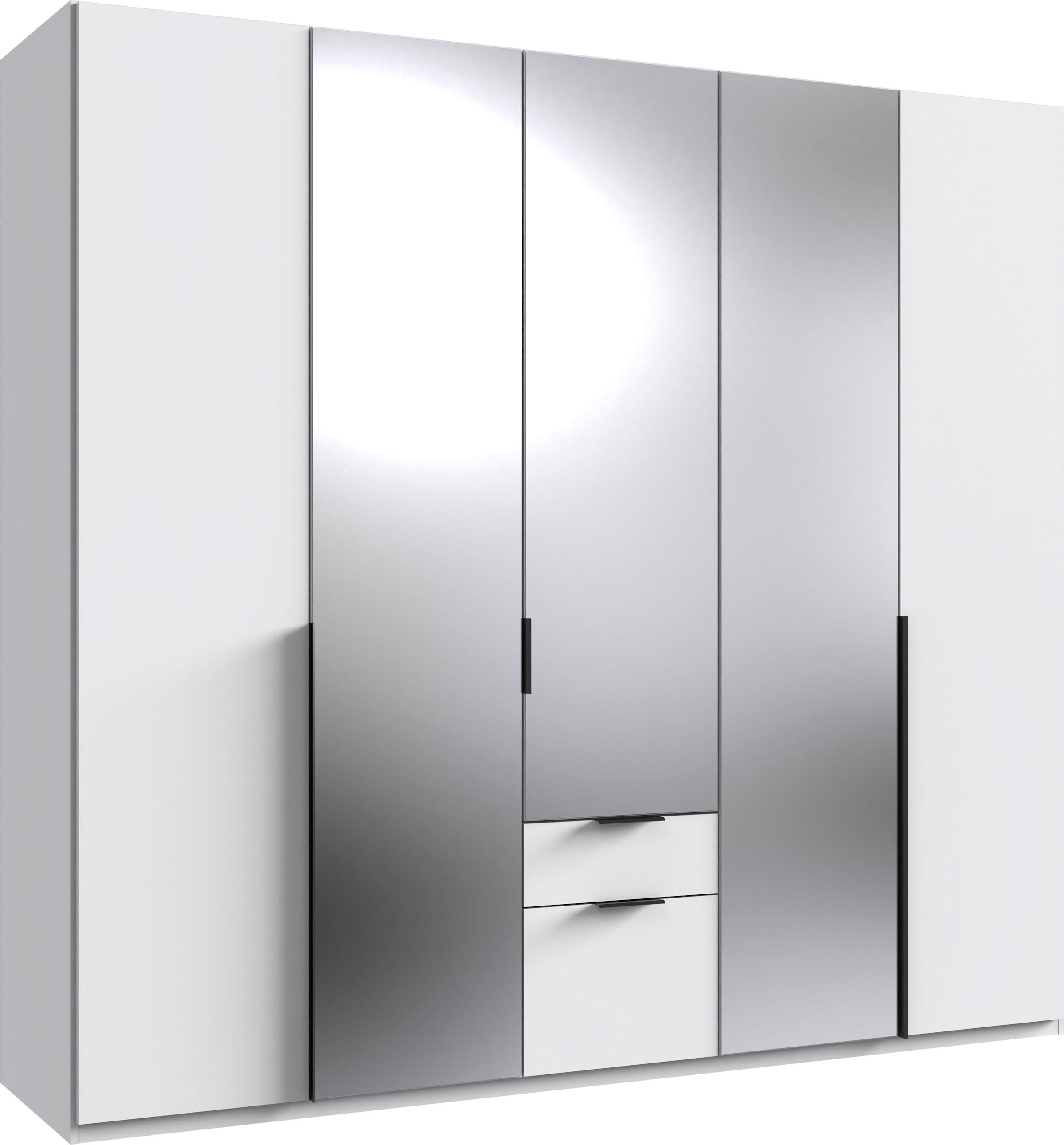 Wimex Drehtürenschrank "Mugano" mit langen oder kurzen Griffen aus Metall, in vielen Breiten, 208 oder 236 cm hoch, Made in Germany