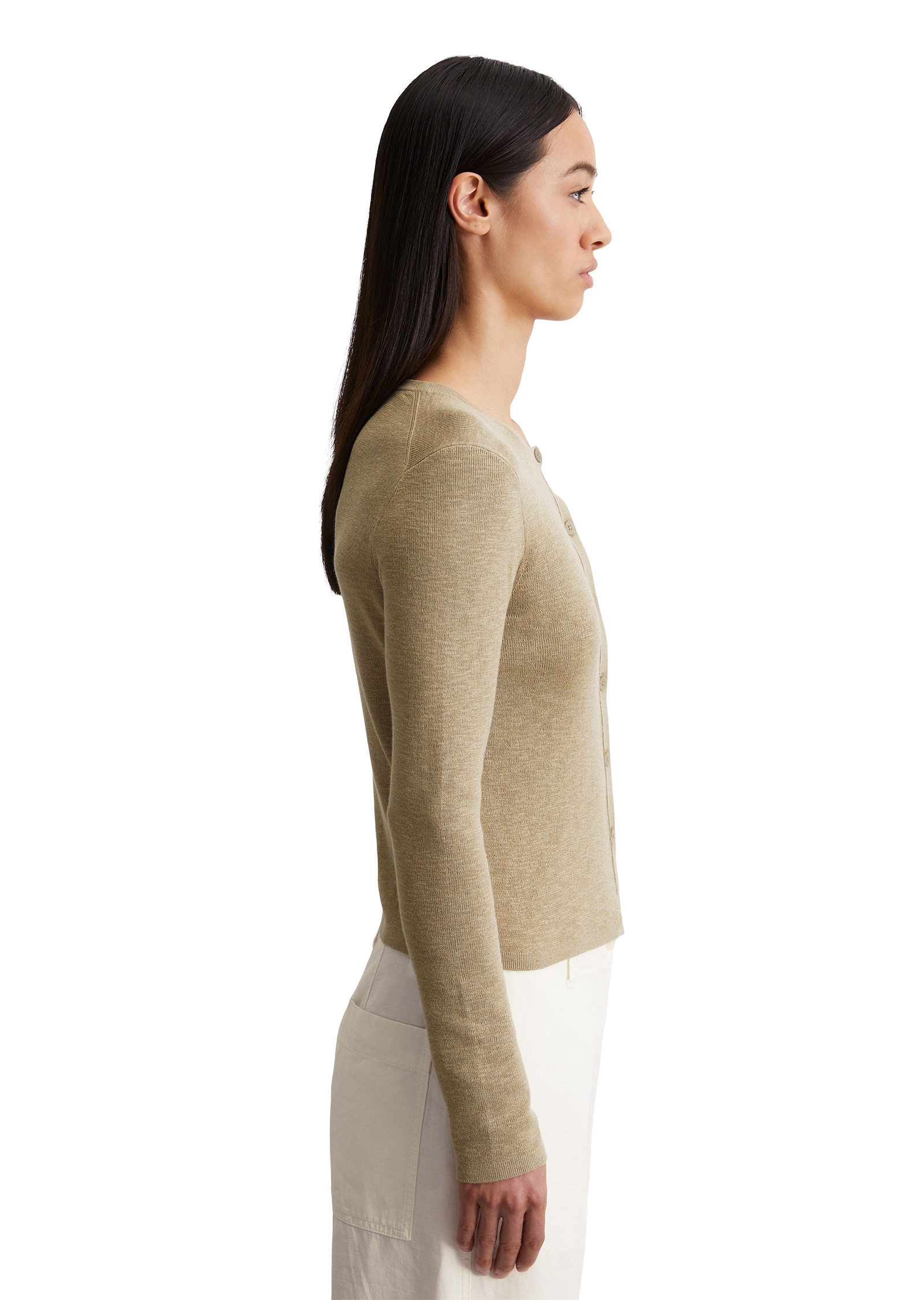 Marc O'Polo Cardigan »aus Baumwoll-Leinen-Slub-Garn«