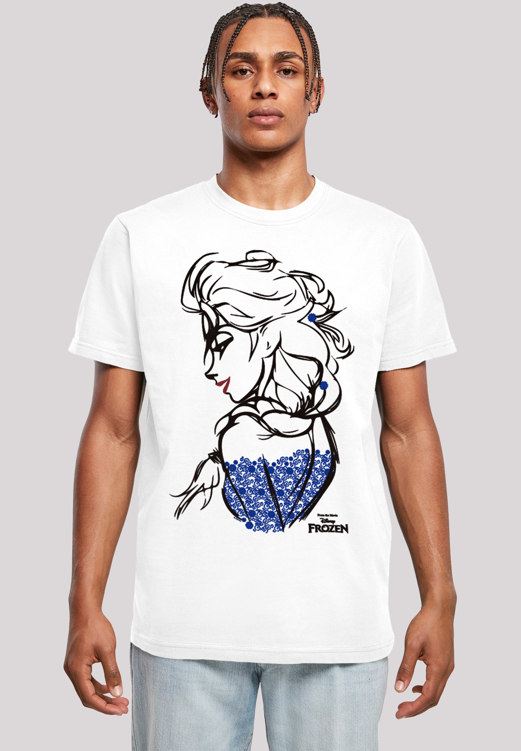 T-Shirt »Disney Frozen Elsa Sketch Mono«, Herren,Premium Merch,Regular-Fit,Basic,Bedruckt