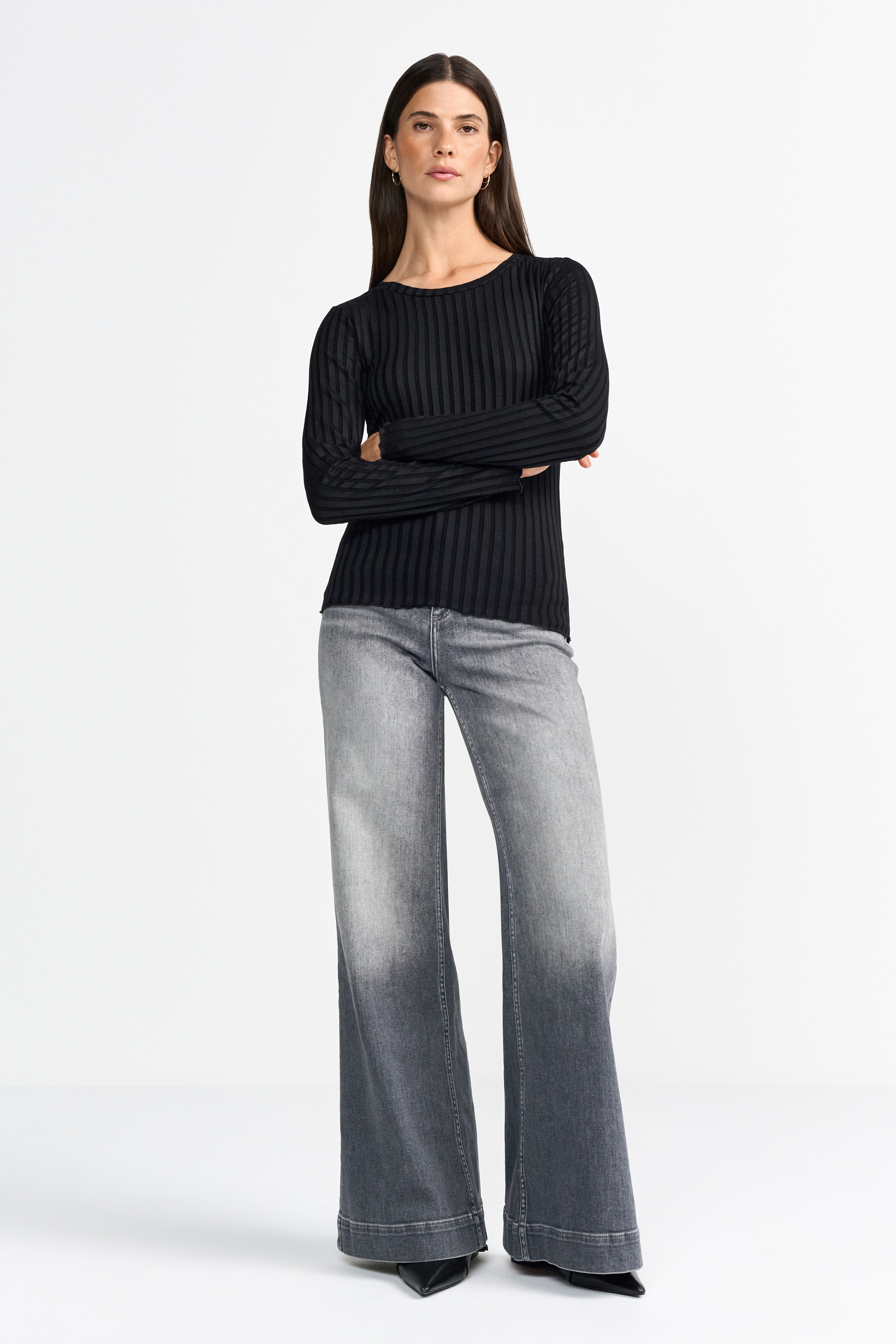 Thumbnail - RICHROYAL Longsleeve perfekt zum drunterziehen, mit Rollkante am Ausschnitt