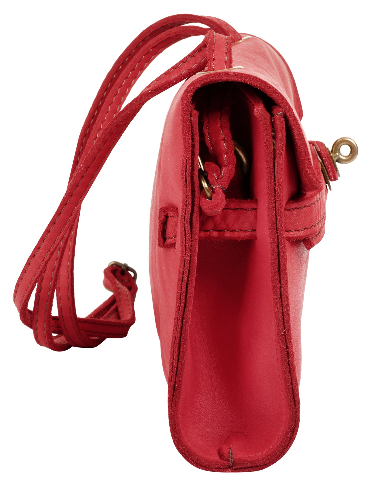 Samantha Look Shoulder Bag Red Leather One Size 3
