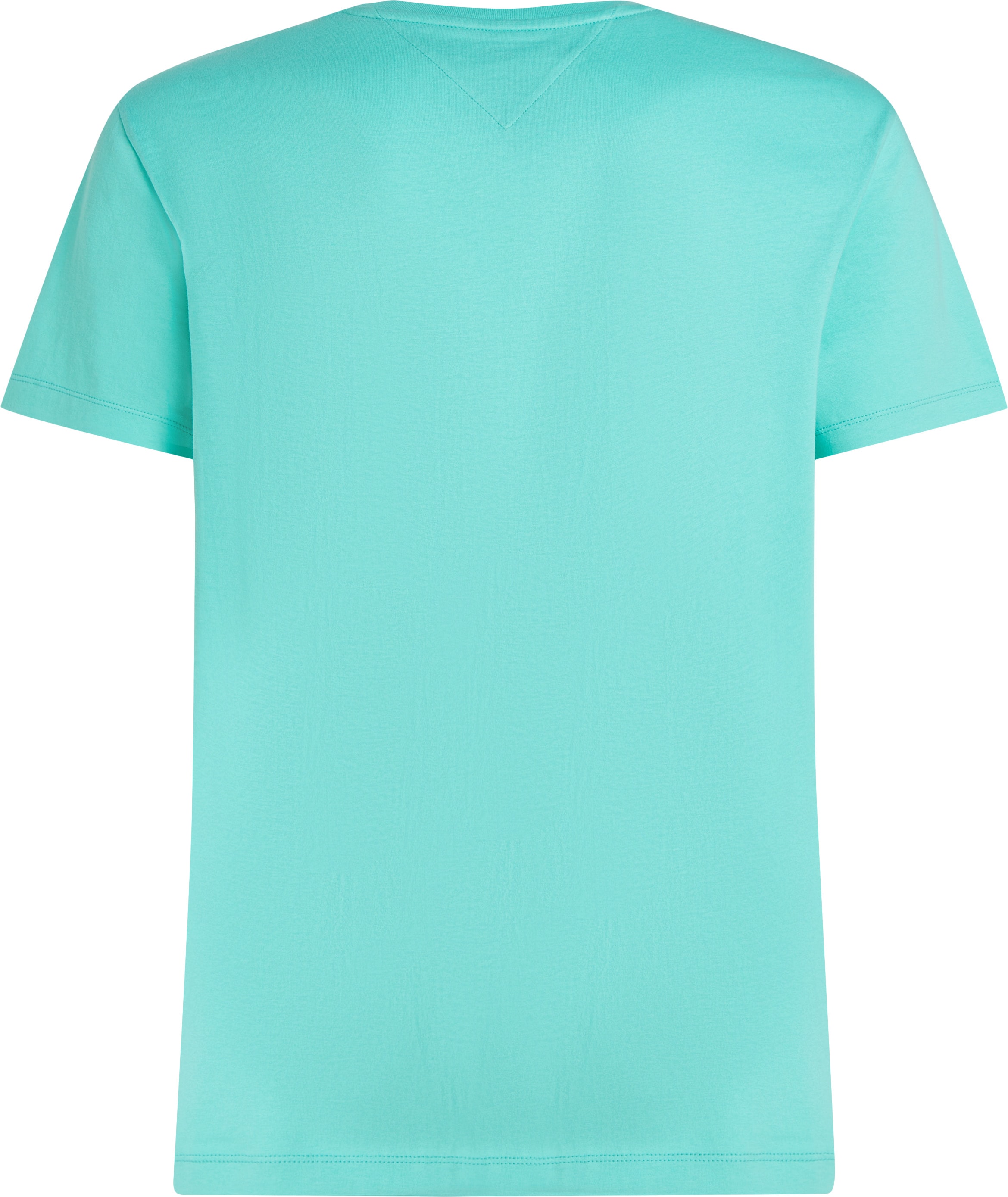 Tommy Hilfiger T-Shirt »ESSENTIAL REG FIT SOLID TEE mit Stickerei und Rundhals«, unifarben, casual, regular fit, Baumwolle, Rundhals