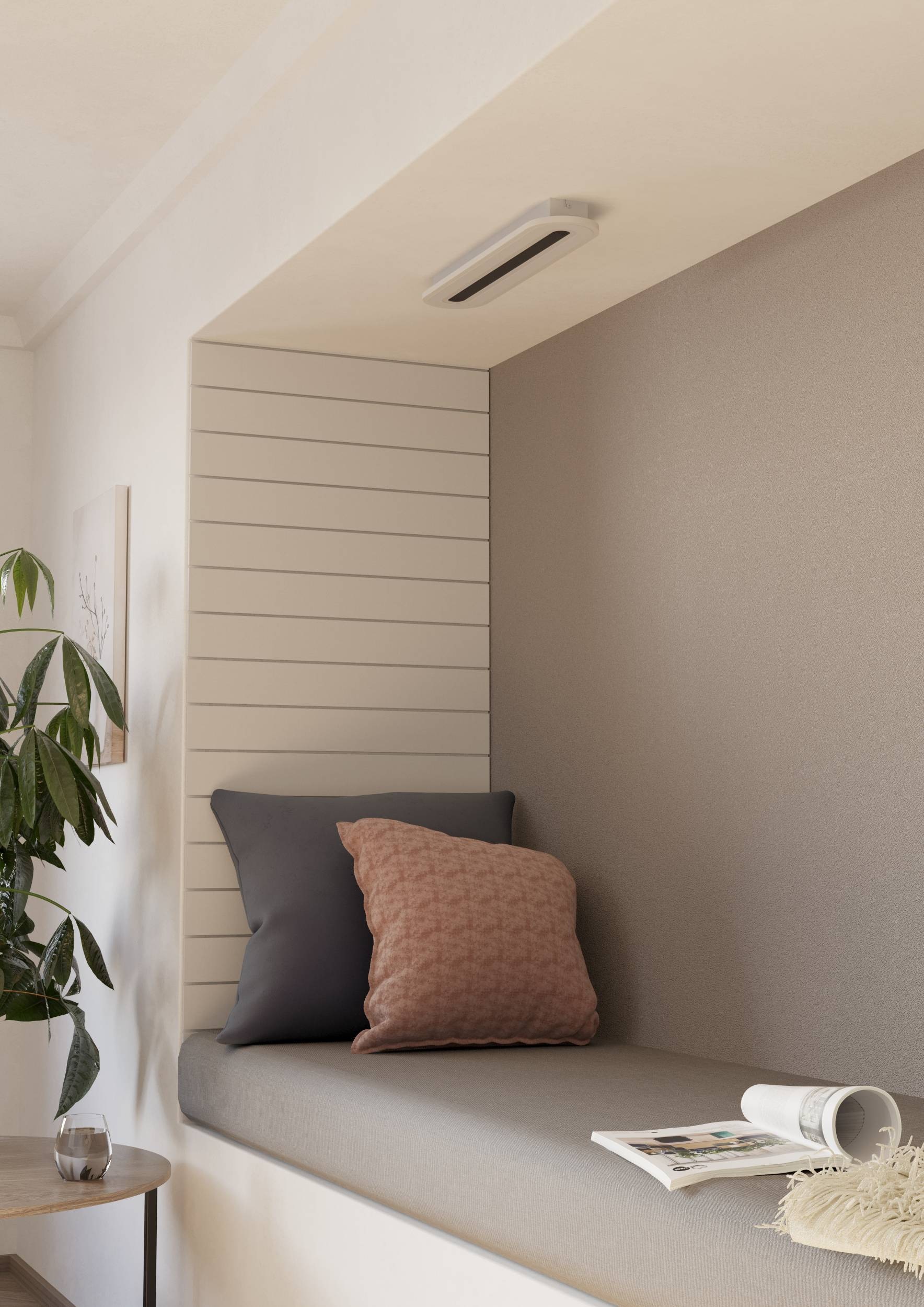 EGLO Deckenleuchte »Macchioni Deckenlampe, Küchenlampe aus Metall und Kunststoff, Lampe« LED-Modul 1 Stk. Kaltweiß | Neutralweiß | Warmweiß Wand-/Deckenleuchte - L55 x B12 x H4,5 cm - weiß - 20W inkl.