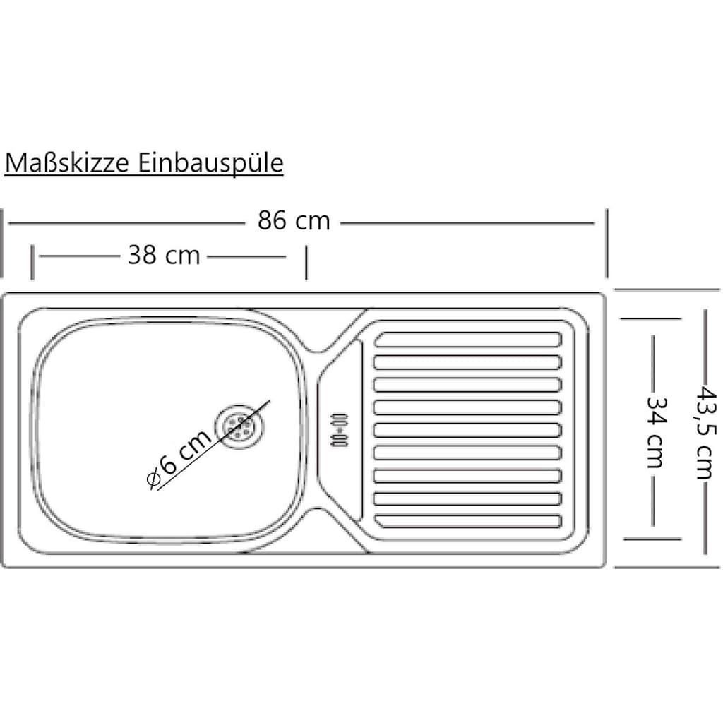 HELD MÖBEL Küchenzeile »Wien«, Breite 430 cm, wahlweise mit E-Geräten und Induktion