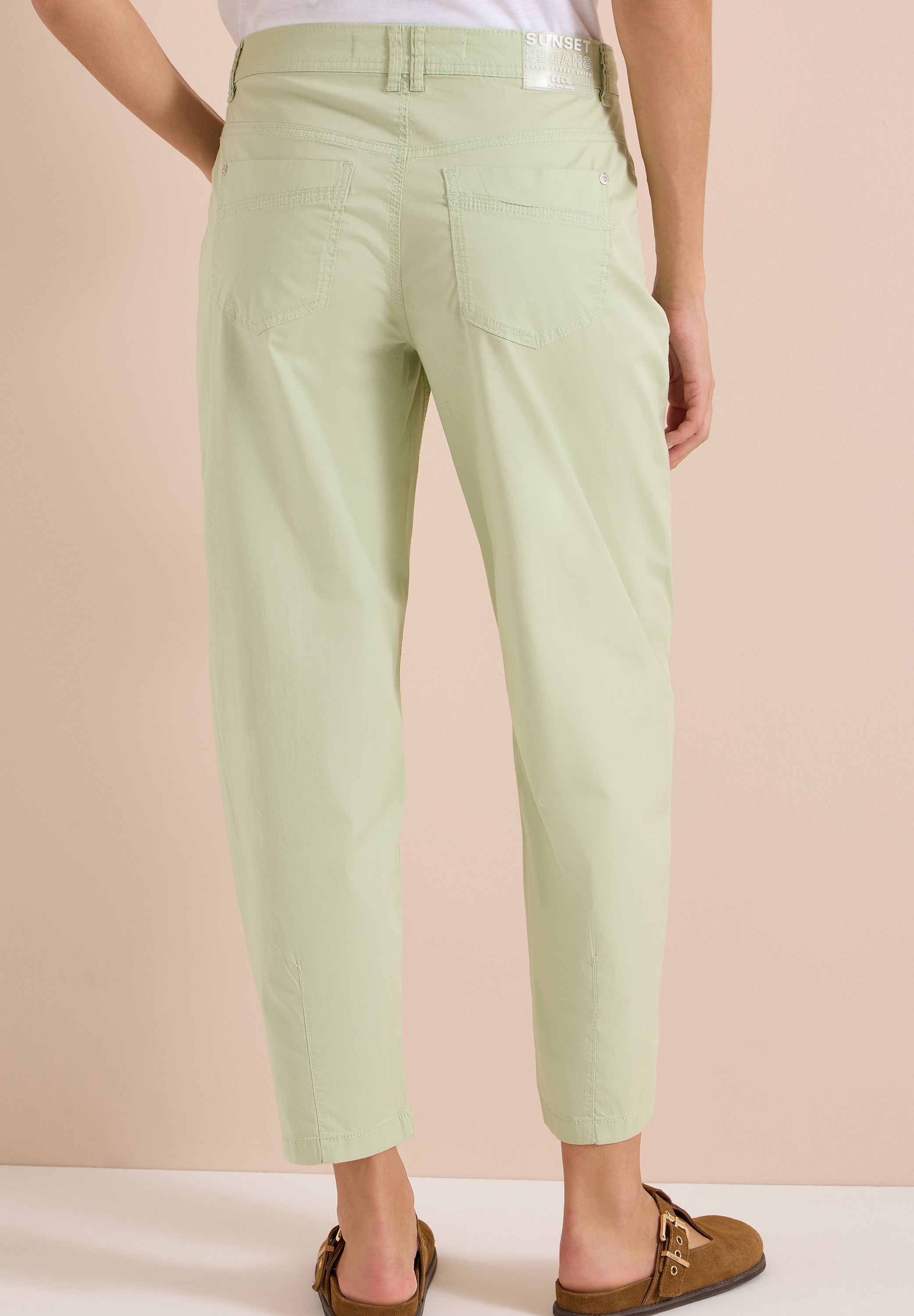 Cecil Stoffhose »Style Scarlett«  Barrel Leg Hose in Papertouch Qualität und mit Stretch