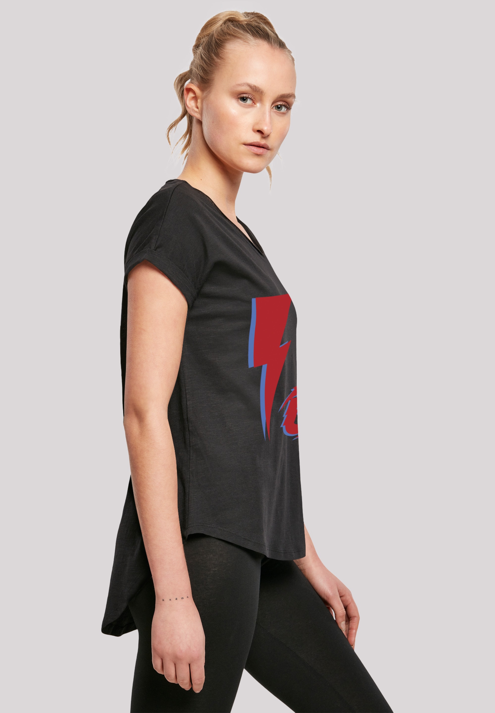 F4NT4STIC T-Shirt »David Bowie Red Bolt«, Print