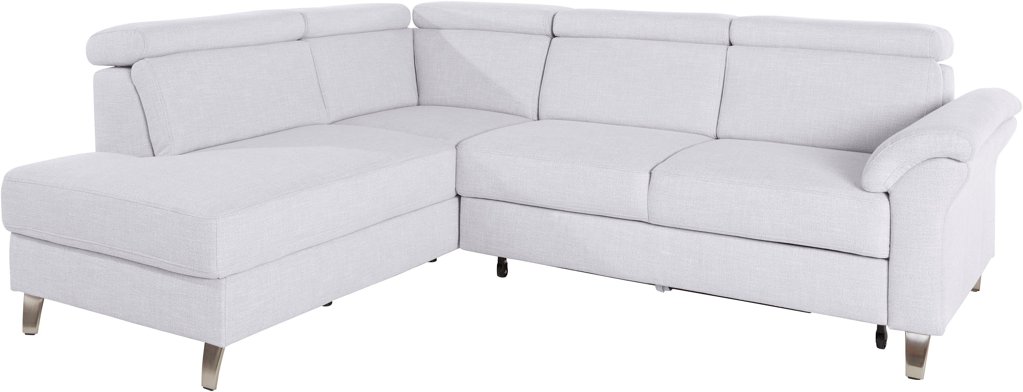sit&more Ecksofa "Arngast L-Form" inklusive Kopfteilverstellung und Federkern
