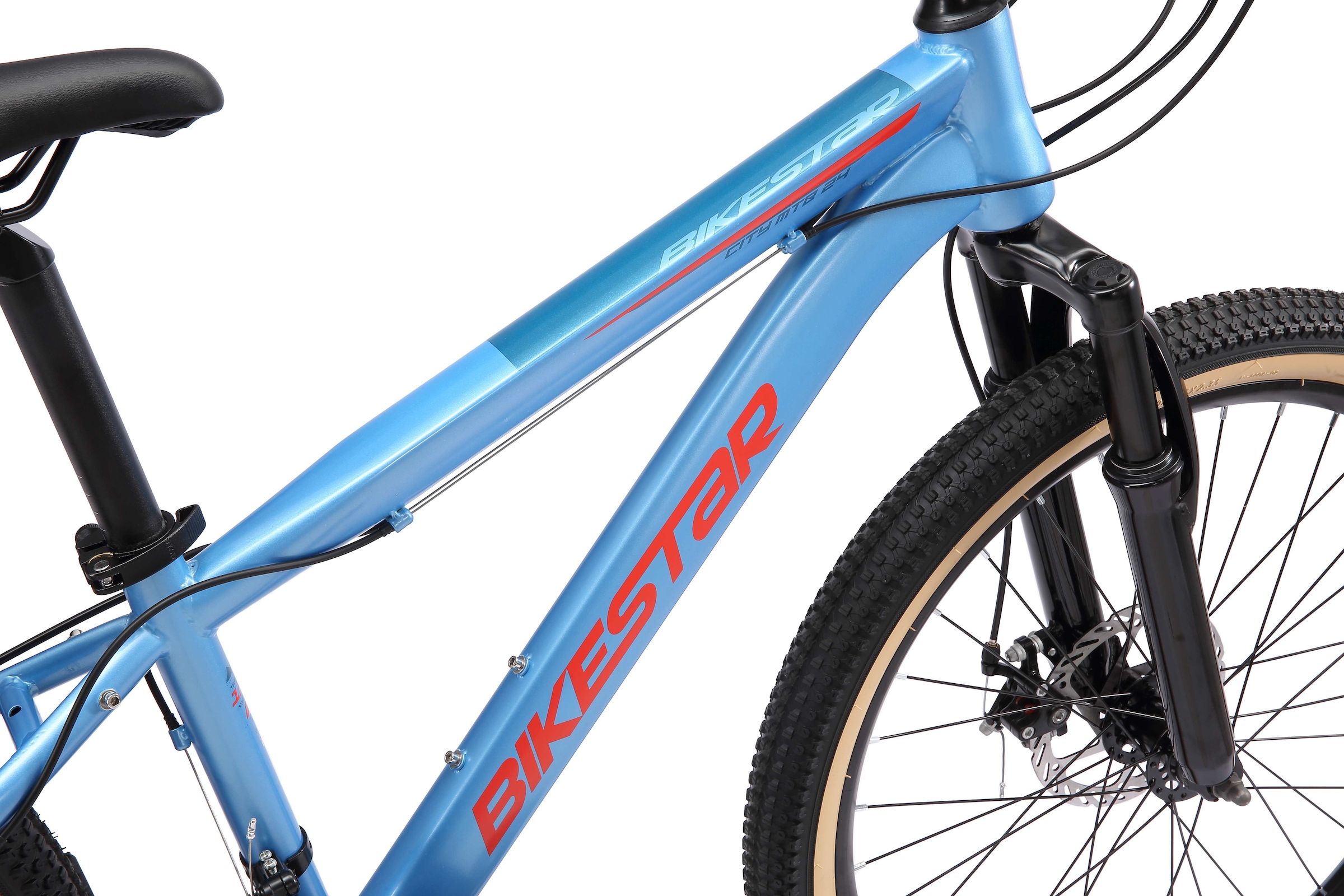 Bikestar Jugendfahrrad, 21 Gang, Shimano, RD-TY21 Schaltwerk, Kettenschaltung
