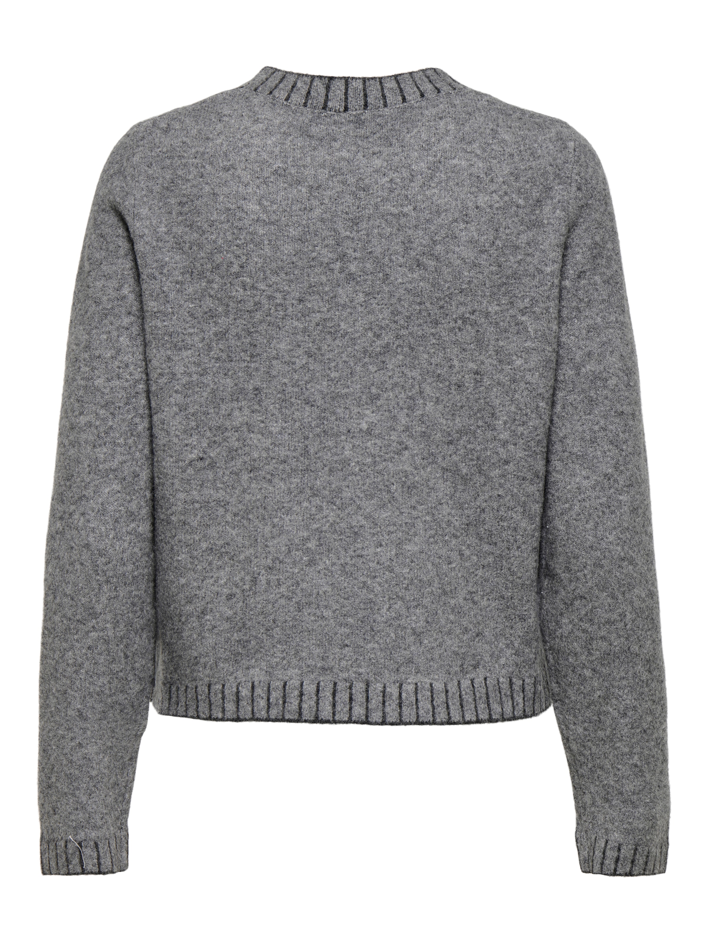 ONLY »ONLFINA LS STITCH O-NECK CC KNT« Materialmix, normal geschnitten