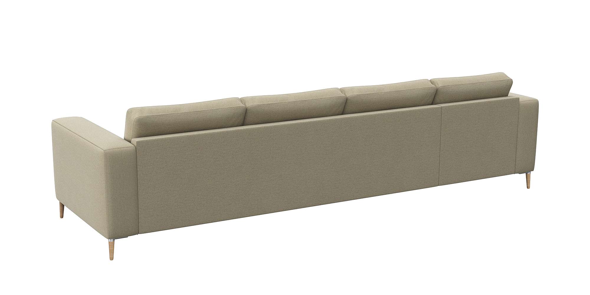 Thumbnail - FLEXLUX Ecksofa "Fiore, super bequem durch hochwertigen Sitzaufbau mit Kaltschaum", breite Armlehnen, Füße Alu+ Eiche, L...