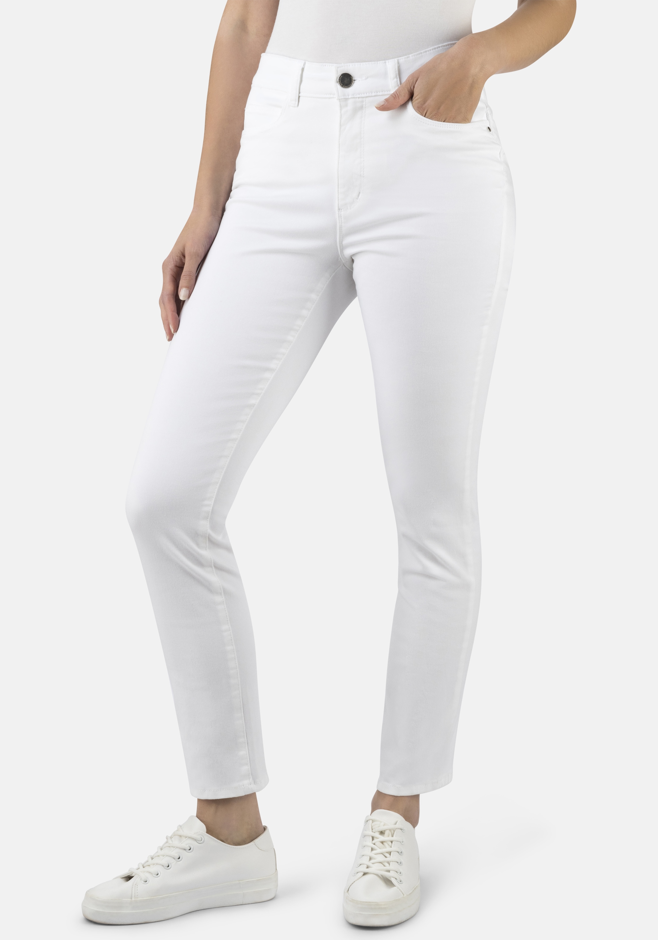 STOOKER WOMEN 5-Pocket-Jeans "Milano Denim Magic Shape Fit Jeans" Casual Clean Wash Denim Jeans Magic Shape Effekt für Damen