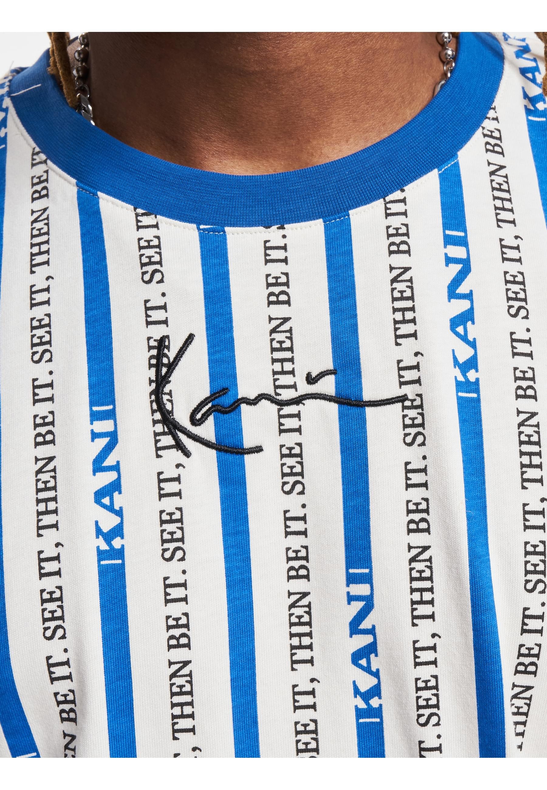 Karl Kani T-Shirt »Karl Kani Herren KM232-034-1 KK Small Signature Logo Stripe Tee«, (1 tlg.)