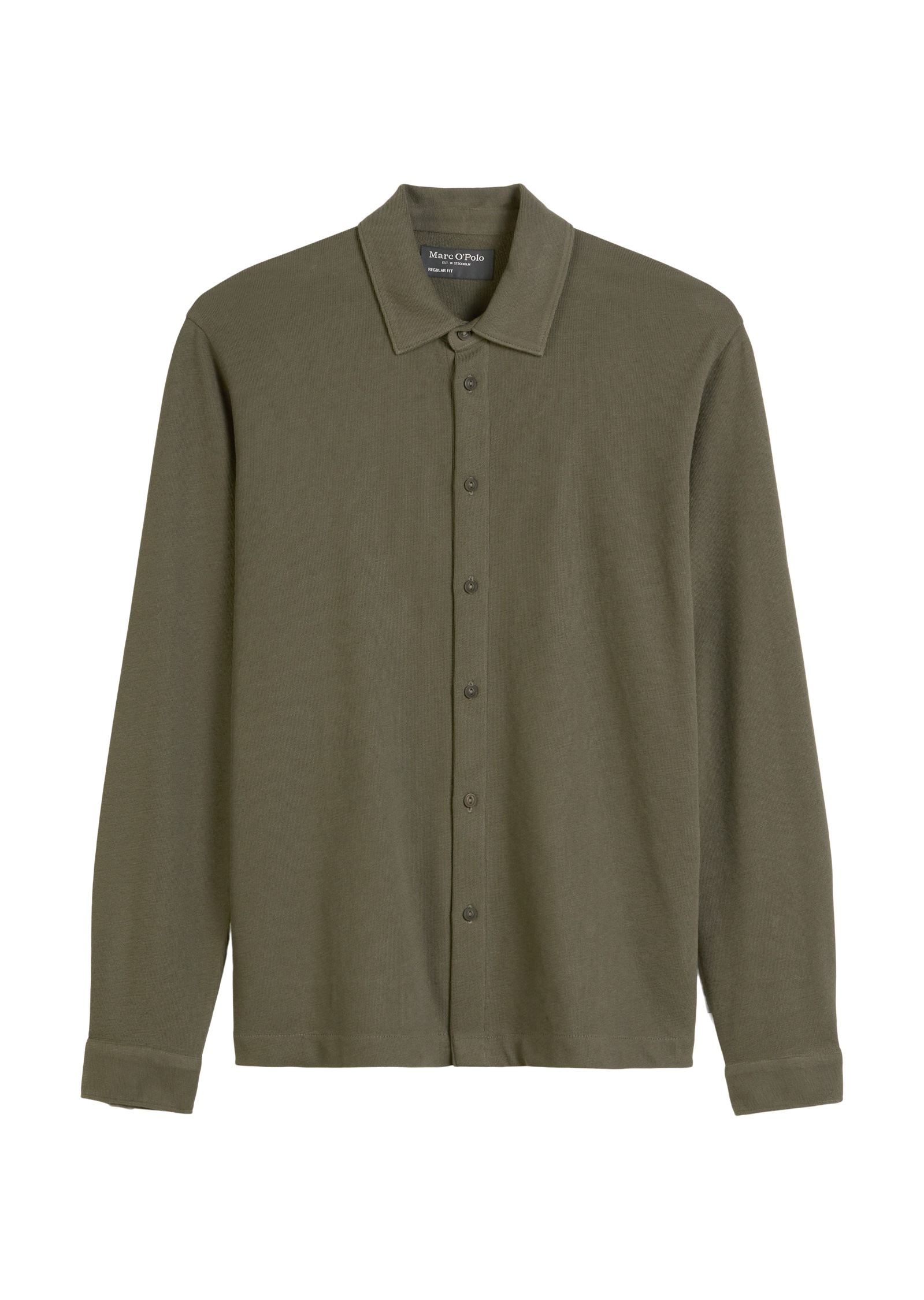 Marc O'Polo Langarm-Poloshirt »aus reiner Bio-Baumwolle«