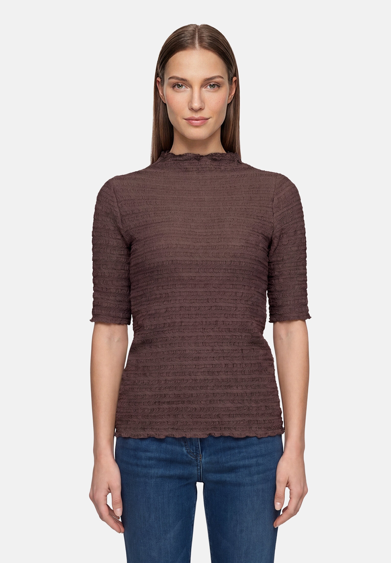 Betty Barclay Kurzarmshirt »Damen mit Stehkragen« 1