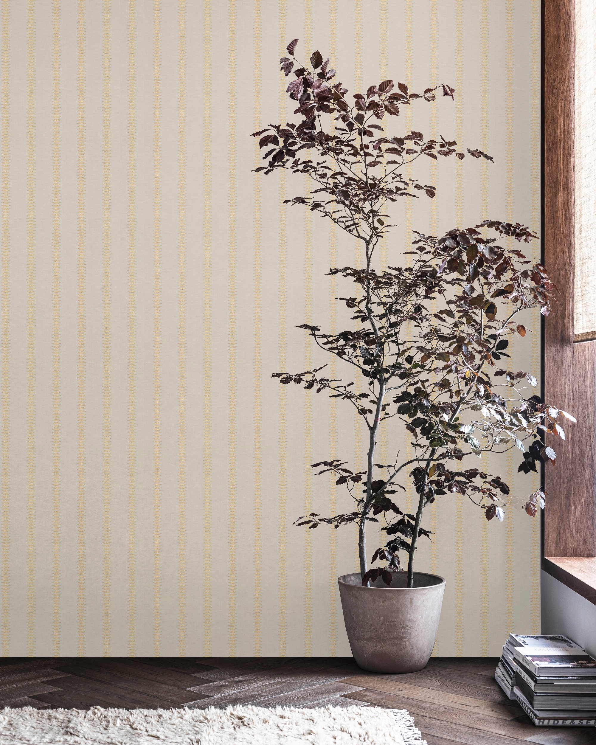 vtwonen Vliestapete »gold diamond 10mx52cm« abstrakt glatt Gold Diamond Flax 1000x53cm
