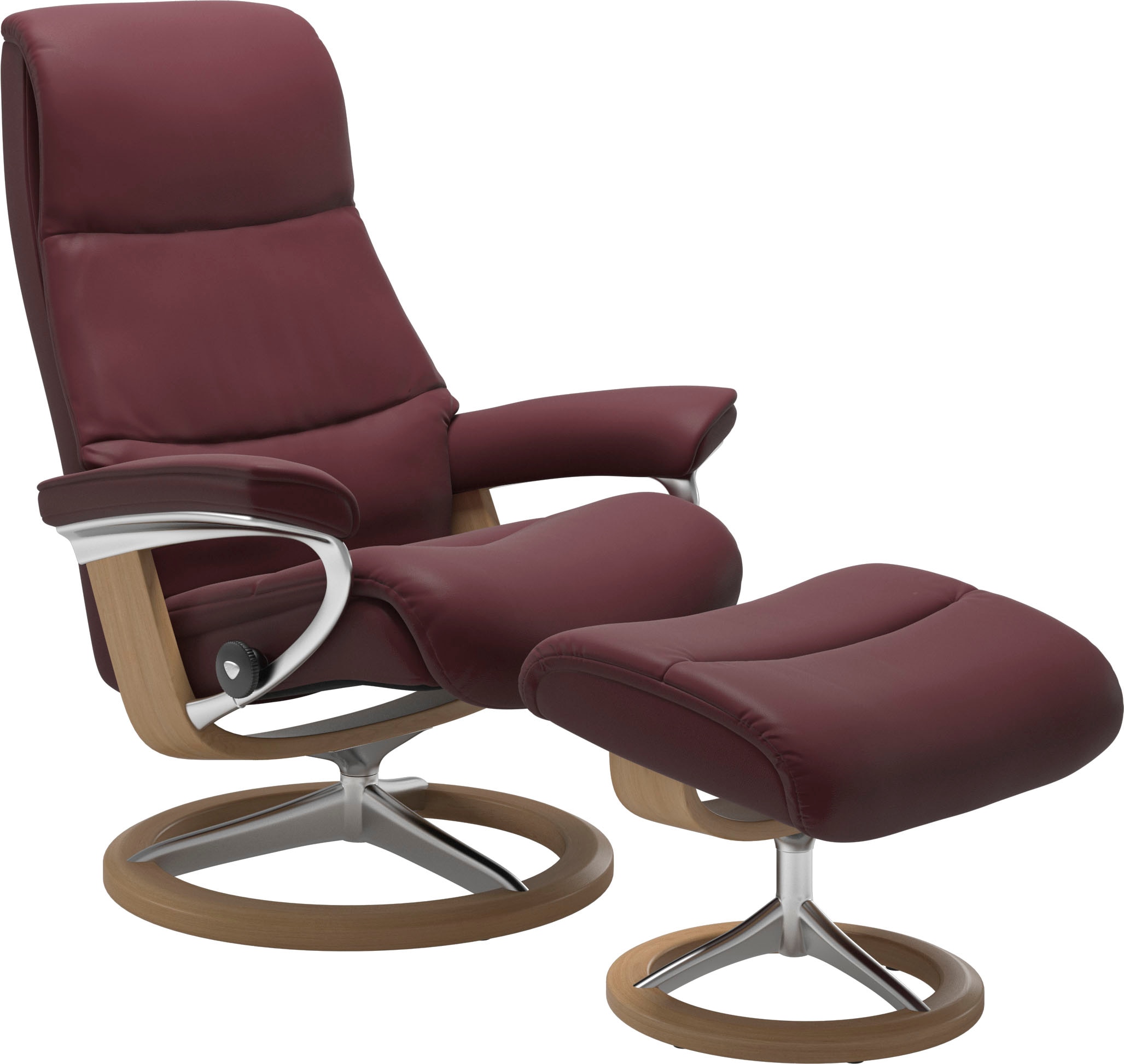 Stressless Relaxsessel "View" Set, Relaxsessel mit Hocker, mit Signature Ba günstig online kaufen