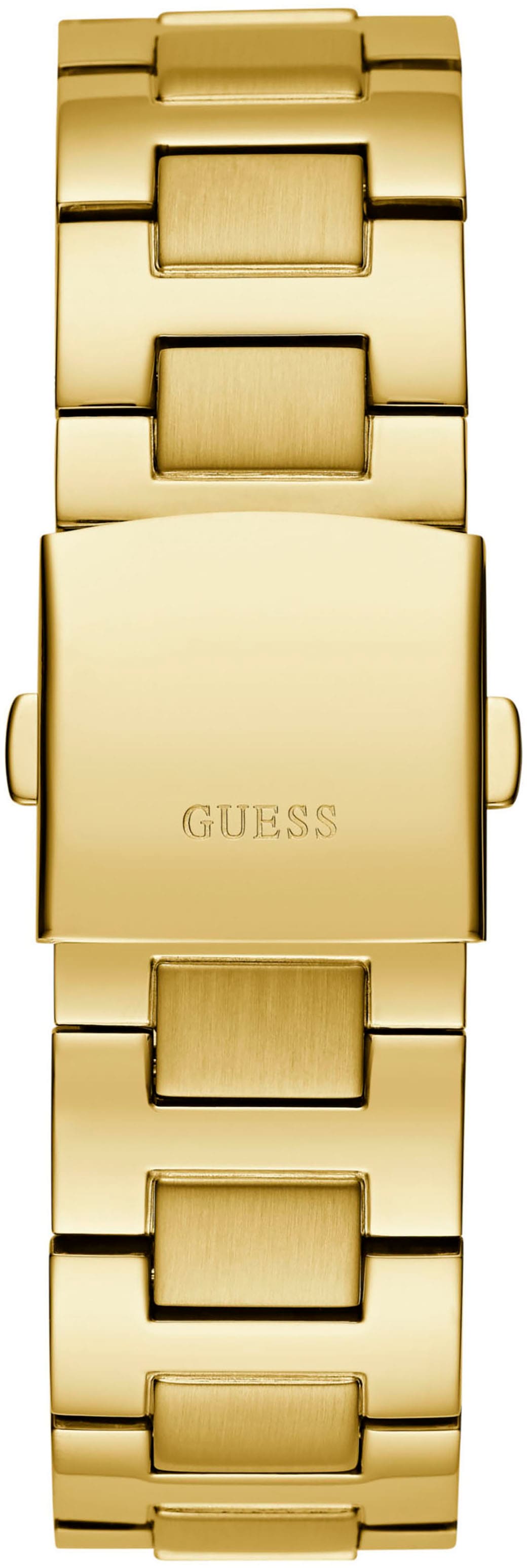 Guess Multifunktionsuhr »EMPIRE«, Quarzuhr, Armbanduhr, Herren, Datum, 12/24-Std.-Anzeige,Kristallsteine