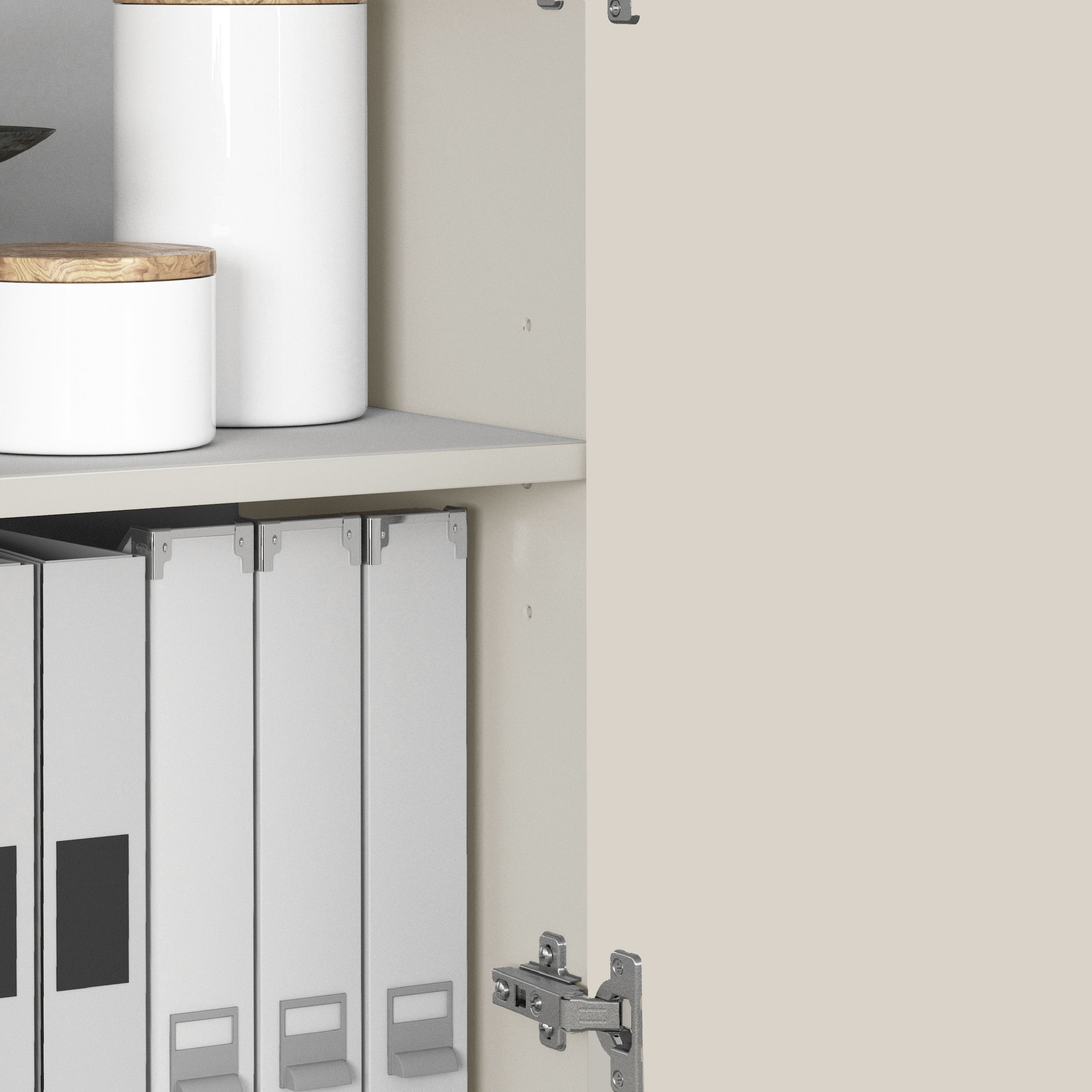 INOSIGN Highboard »VELA, Highboard, Höhe 120 cm,Design mit schrägen Türen«, (1 St.), Made in Italy, Maße-B/T/H: 100x35x120,hohes Sideboard,Anrichte,Kommode