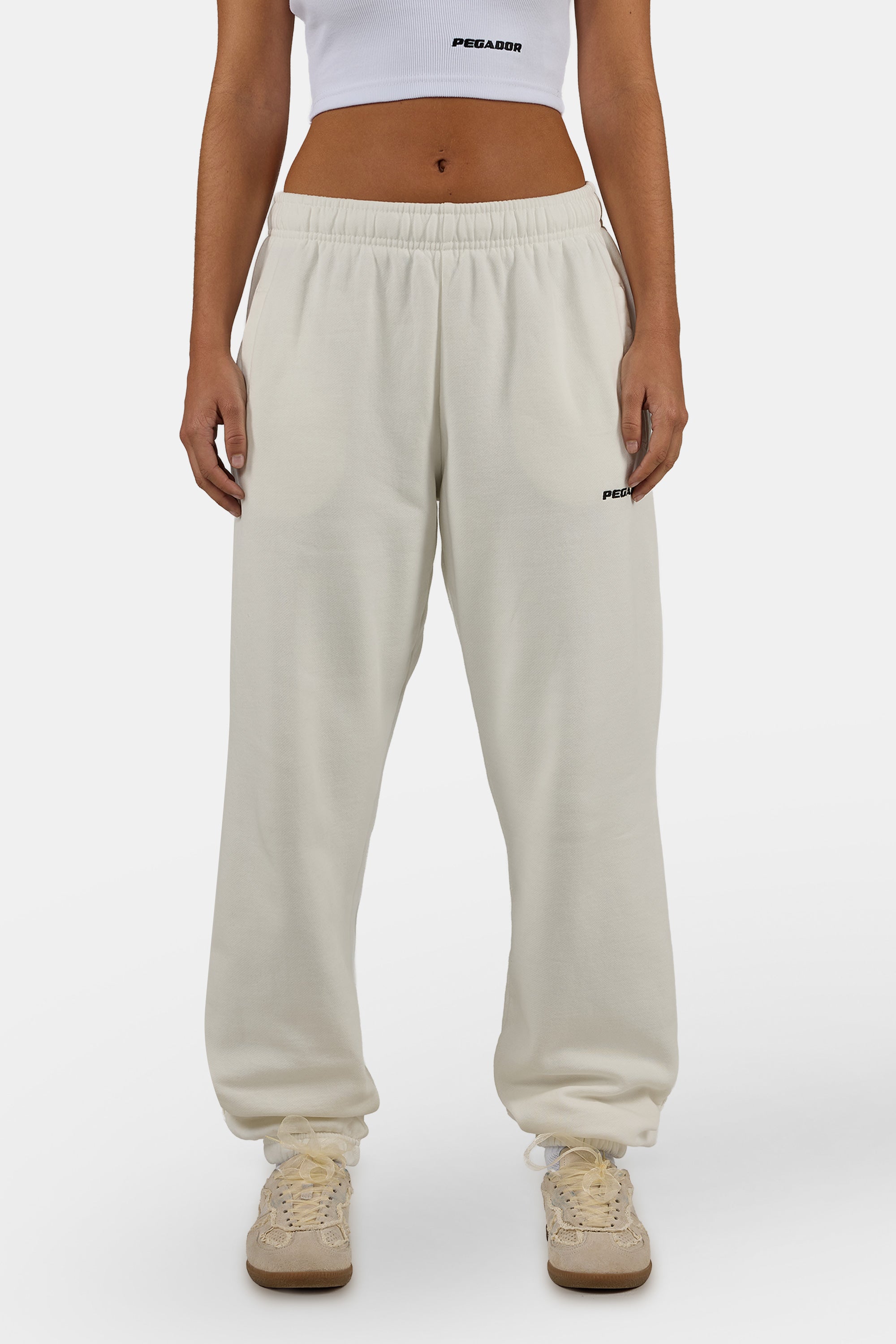 PEGADOR Sweathose "Villa High Waisted Sweat Pants" Baumwollmischung, regular fit