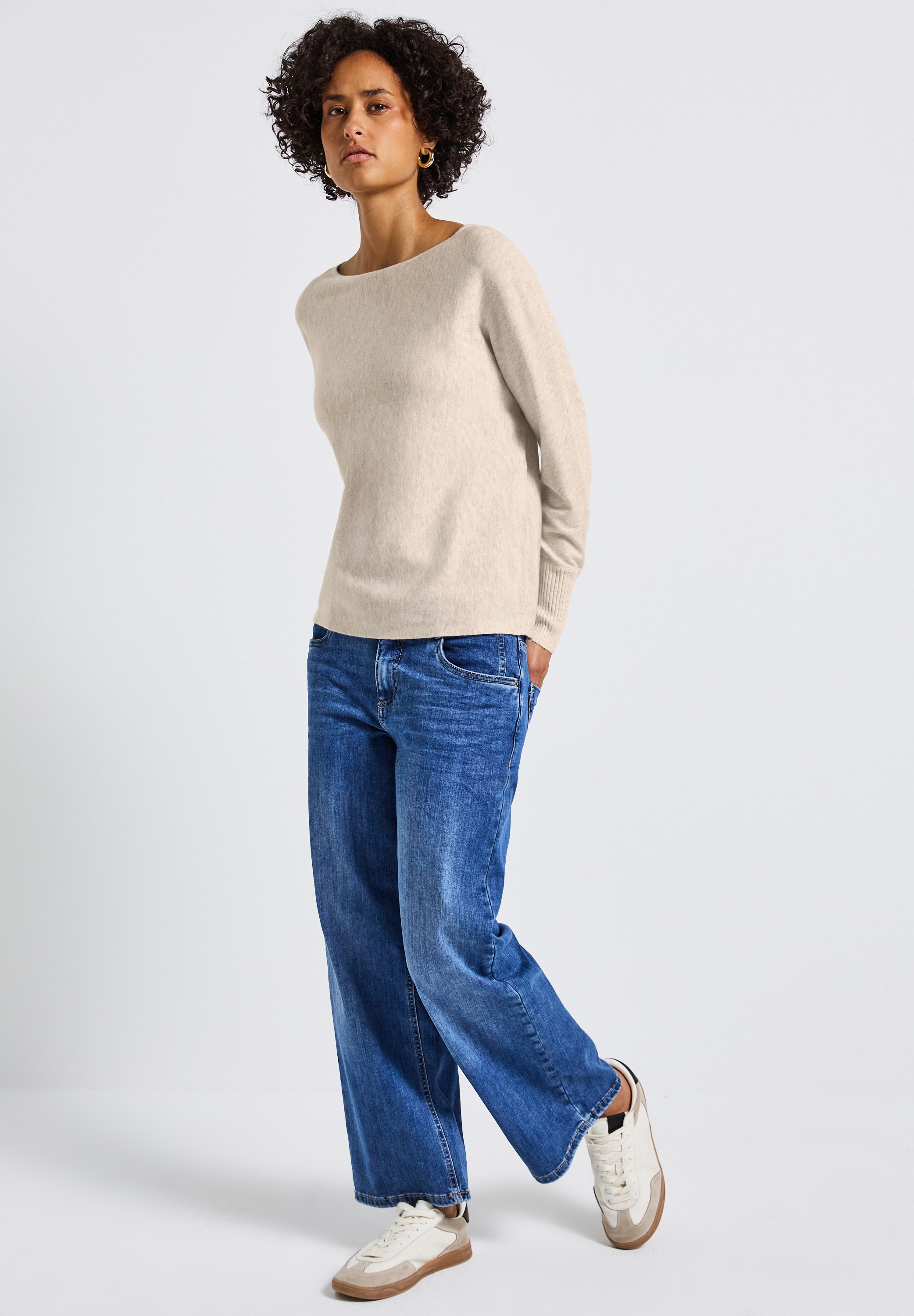 STREET ONE Strickpullover, mit U-Boot-Ausschnitt
