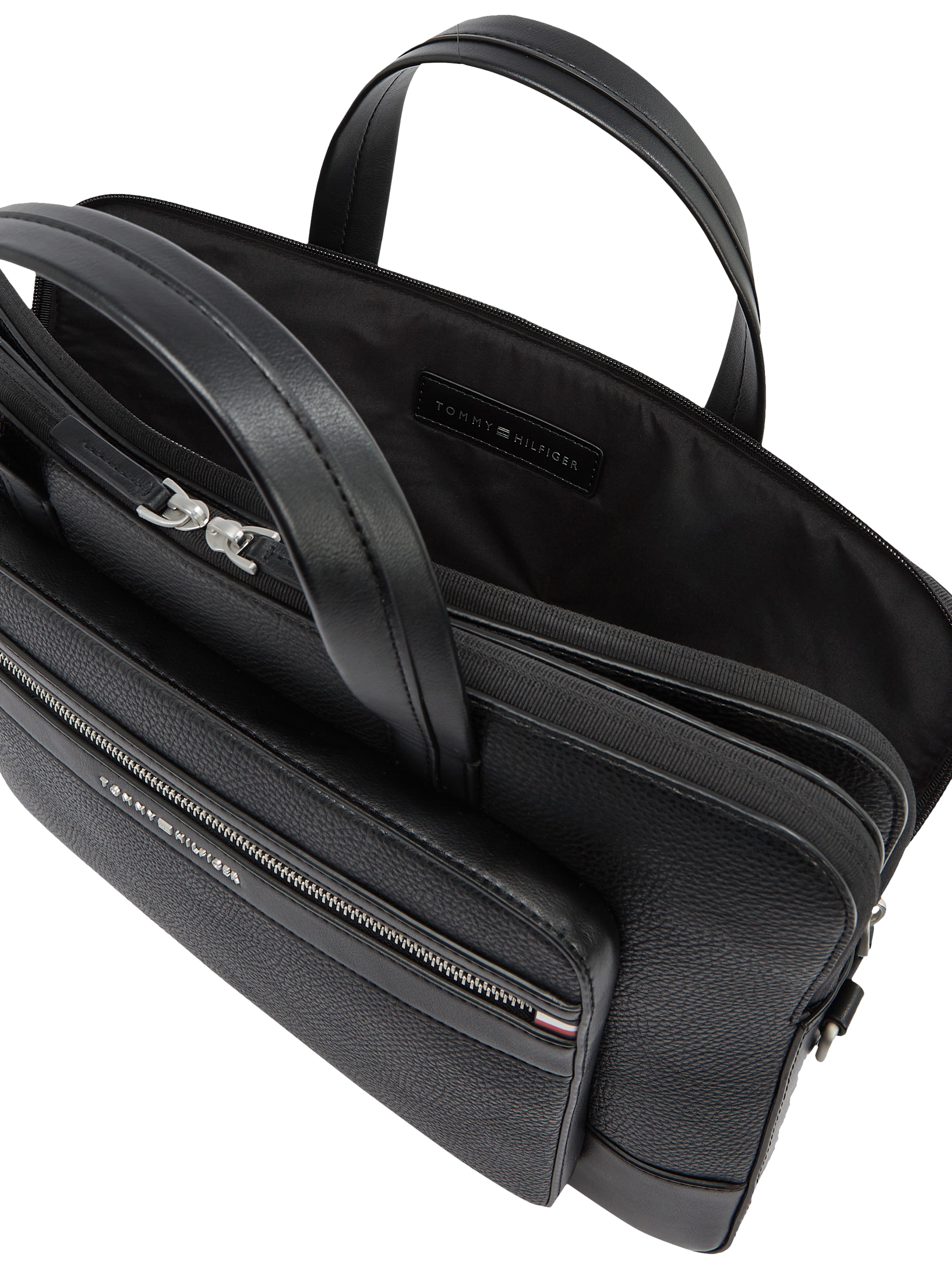 Tommy Hilfiger Laptoptasche »TH CENTRAL COMPUTER BAG«, Unisex Geschäftstasche, Messenger-Bag mit abenhbmarem Umhängeriemen