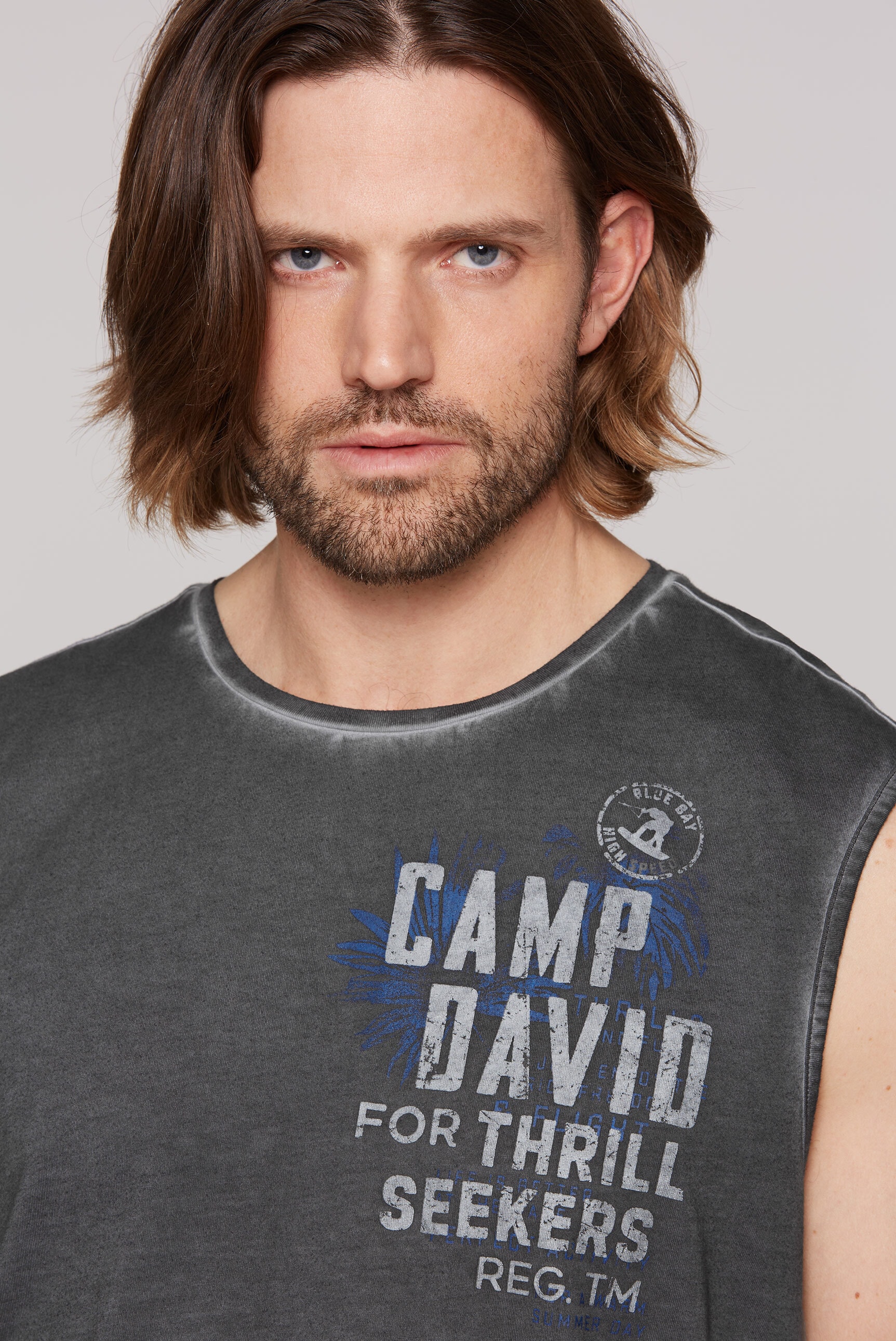 CAMP DAVID Tanktop, mit Oil-Dyed-Färbung
