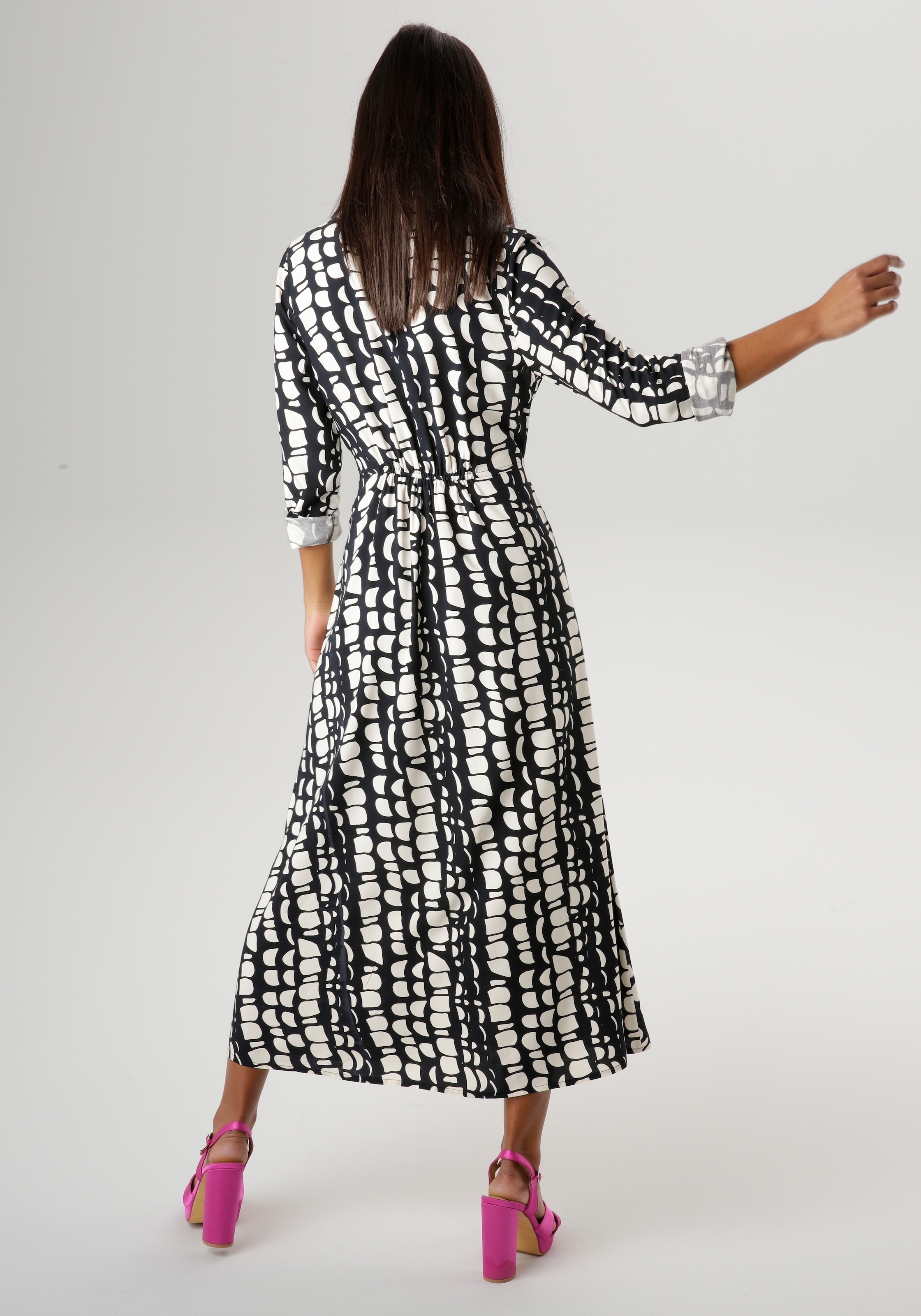 Aniston SELECTED Maxikleid, in Hemdblusenform - NEUE KOLLEKTION für kaufen  | BAUR | Sommerkleider