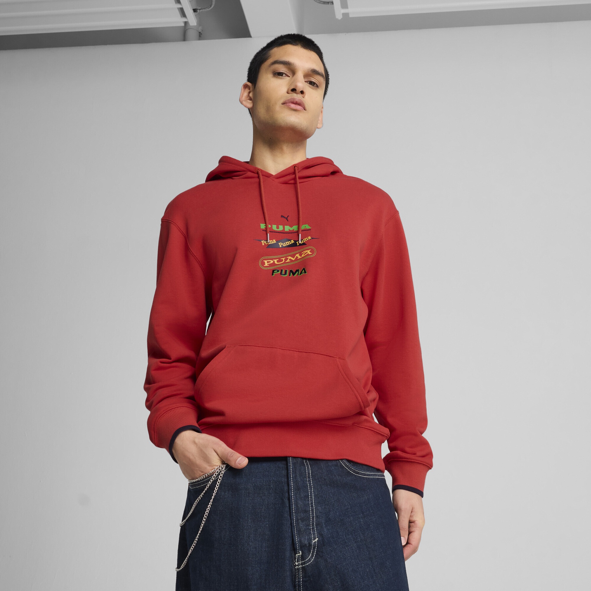 PUMA Hoodie »Wardrobe Essentials Graphic Hoodie Herren«