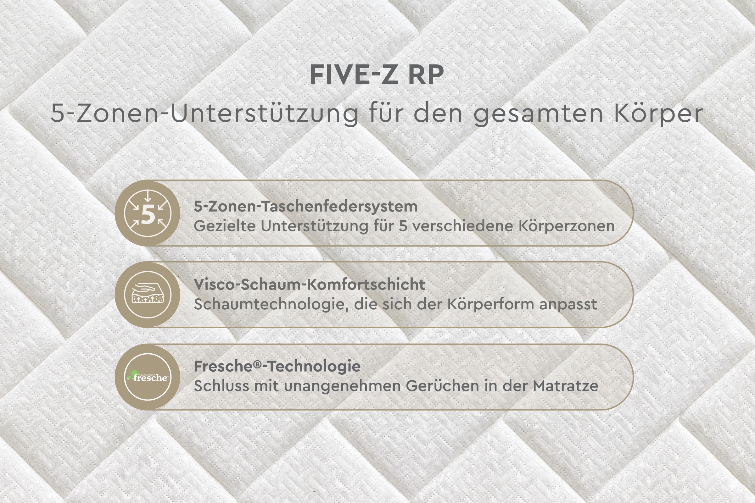 Yatas Bedding Taschenfederkernmatratze »Taschenfederkernmatratze Five-Z Visco, H3, 30 cm hoch« 30 cm hoch 2 Stk. tlg.