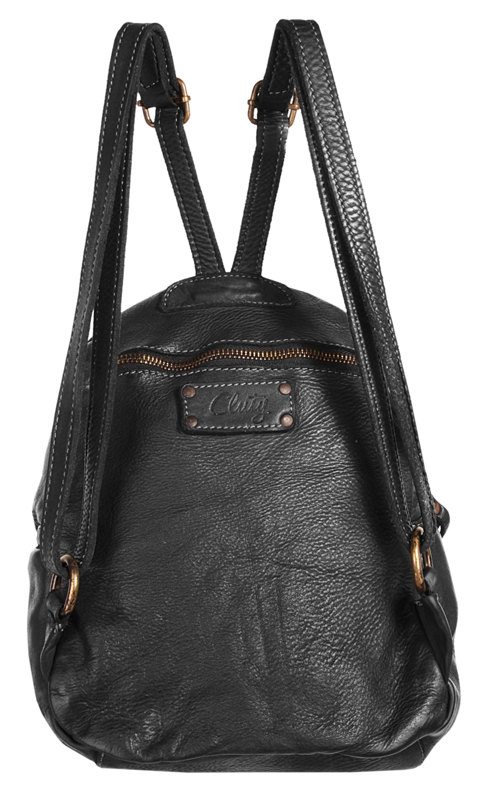 Cluty Cityrucksack, echt Leder, Made in Italy