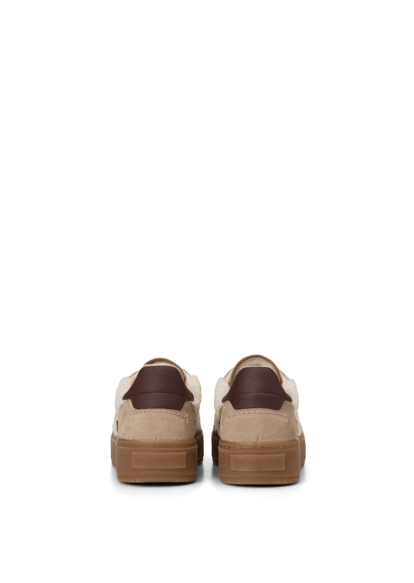 Marc O'Polo Sneaker »aus geöltem Veloursleder und Kunstfell«