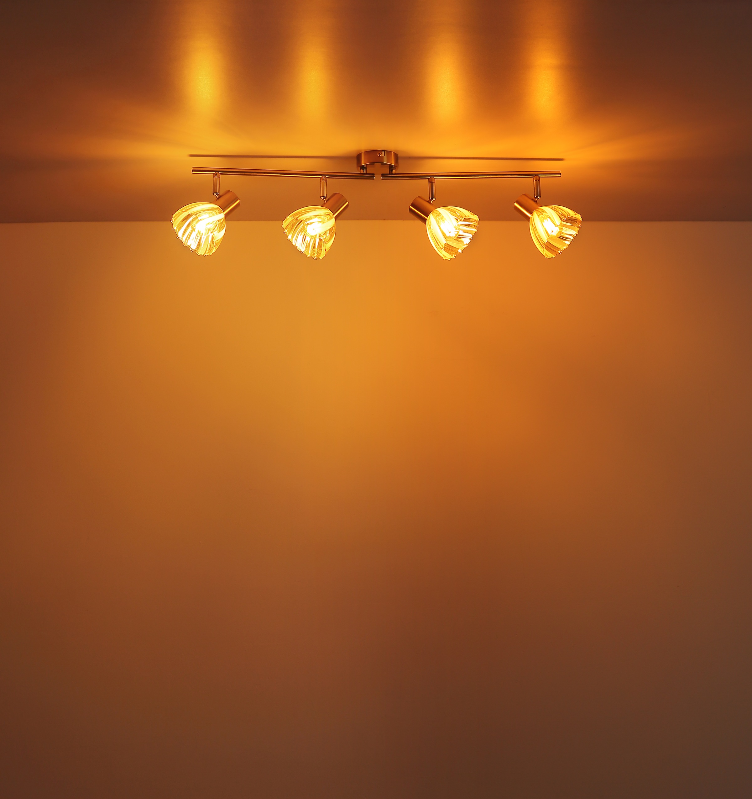 GLOBO LIGHTING Deckenspot »ZACHERY« E14 1 Stk. Strahler mit Chrom, Glas, schwenkbar
