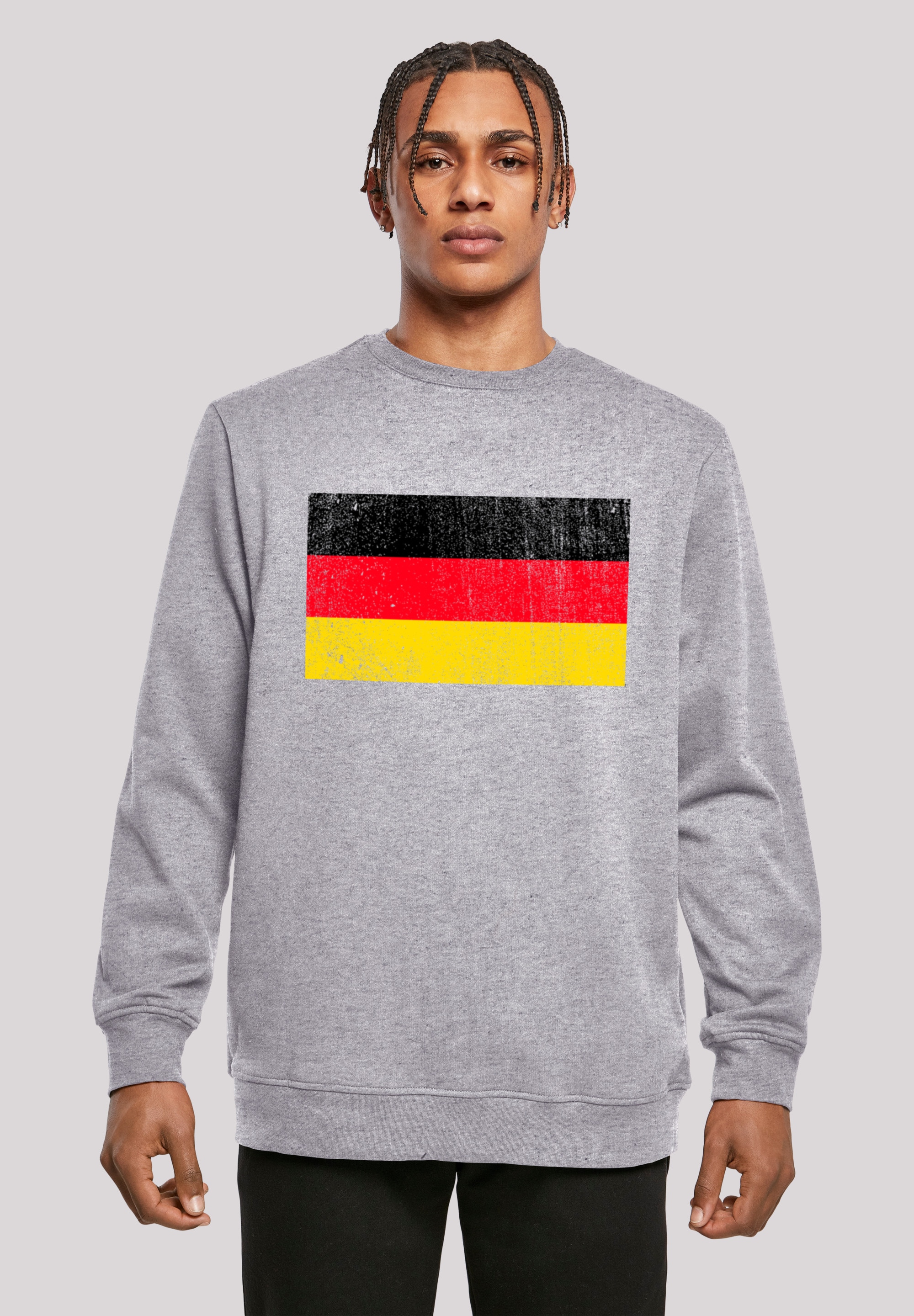 F4NT4STIC Kapuzenpullover "Germany Deutschland Flagge distressed", Print