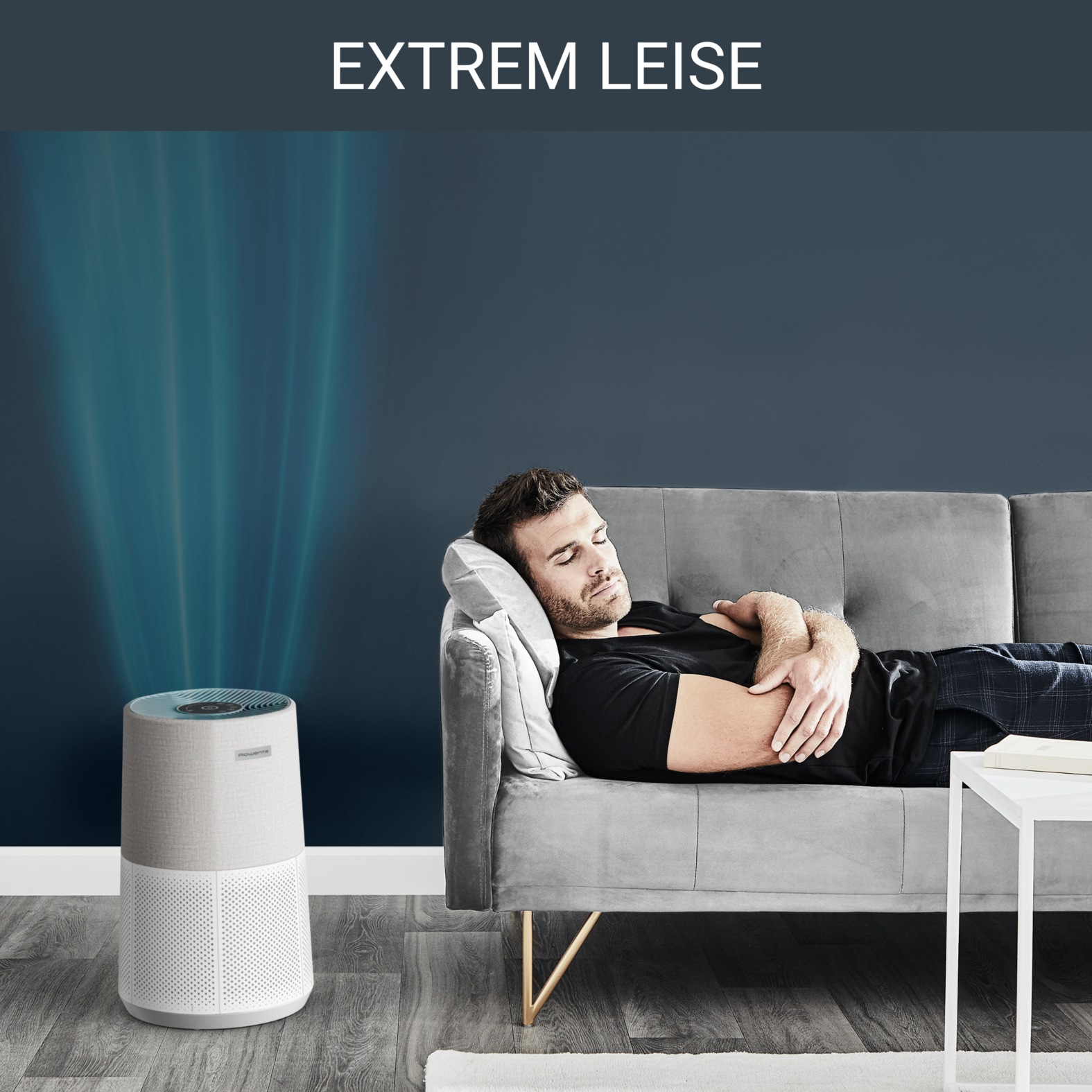 Thumbnail - Rowenta Luftreiniger "PU2840 Pure Air City" für 20 qm Räume 360 HEPA-Filtration, App, 3 Filterstufen, 38 dB(A), Textil-F...
