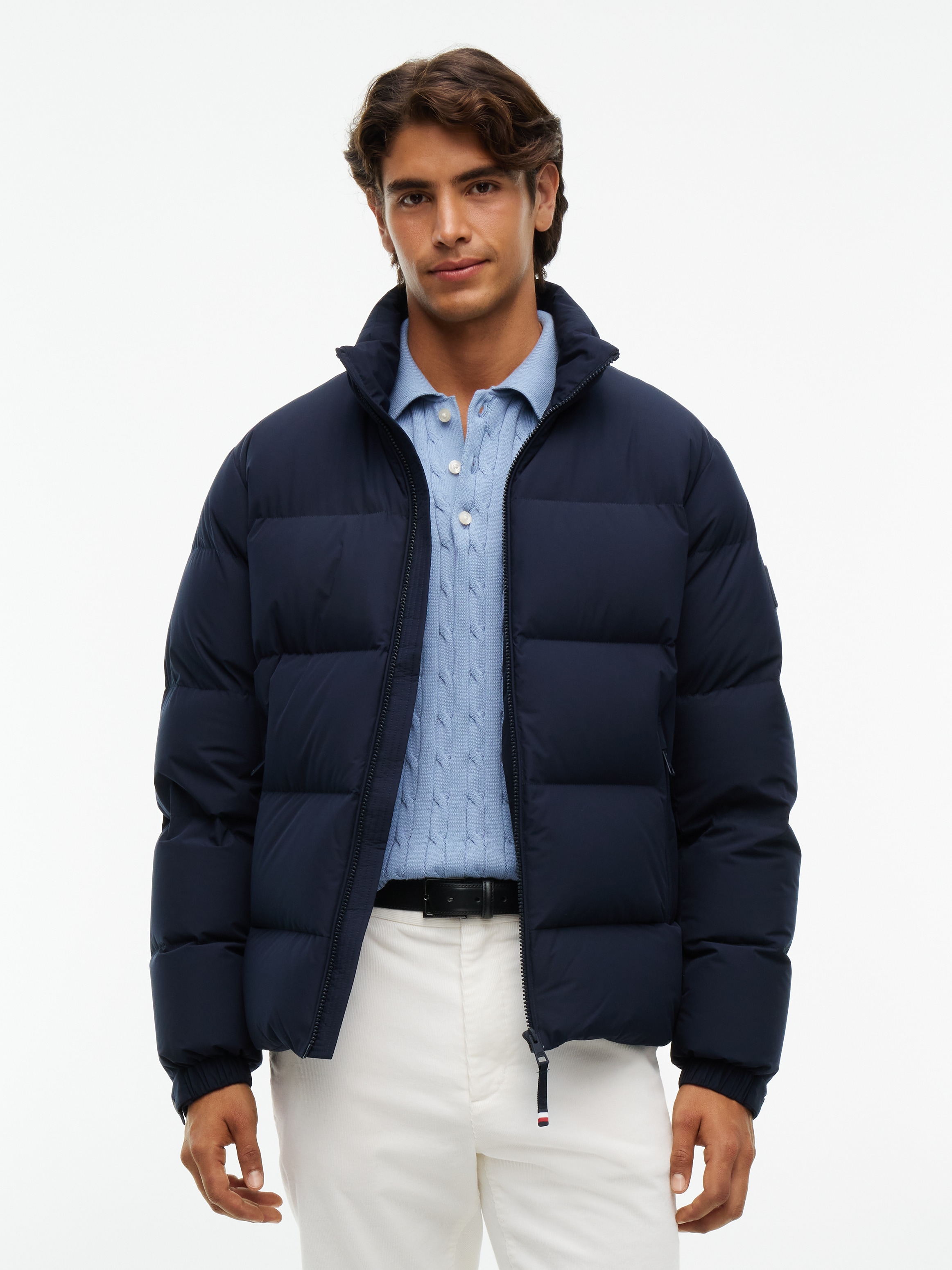 Tommy Hilfiger Steppjacke "DOWN STAND PUFFER JKT" mit Logo-Patch