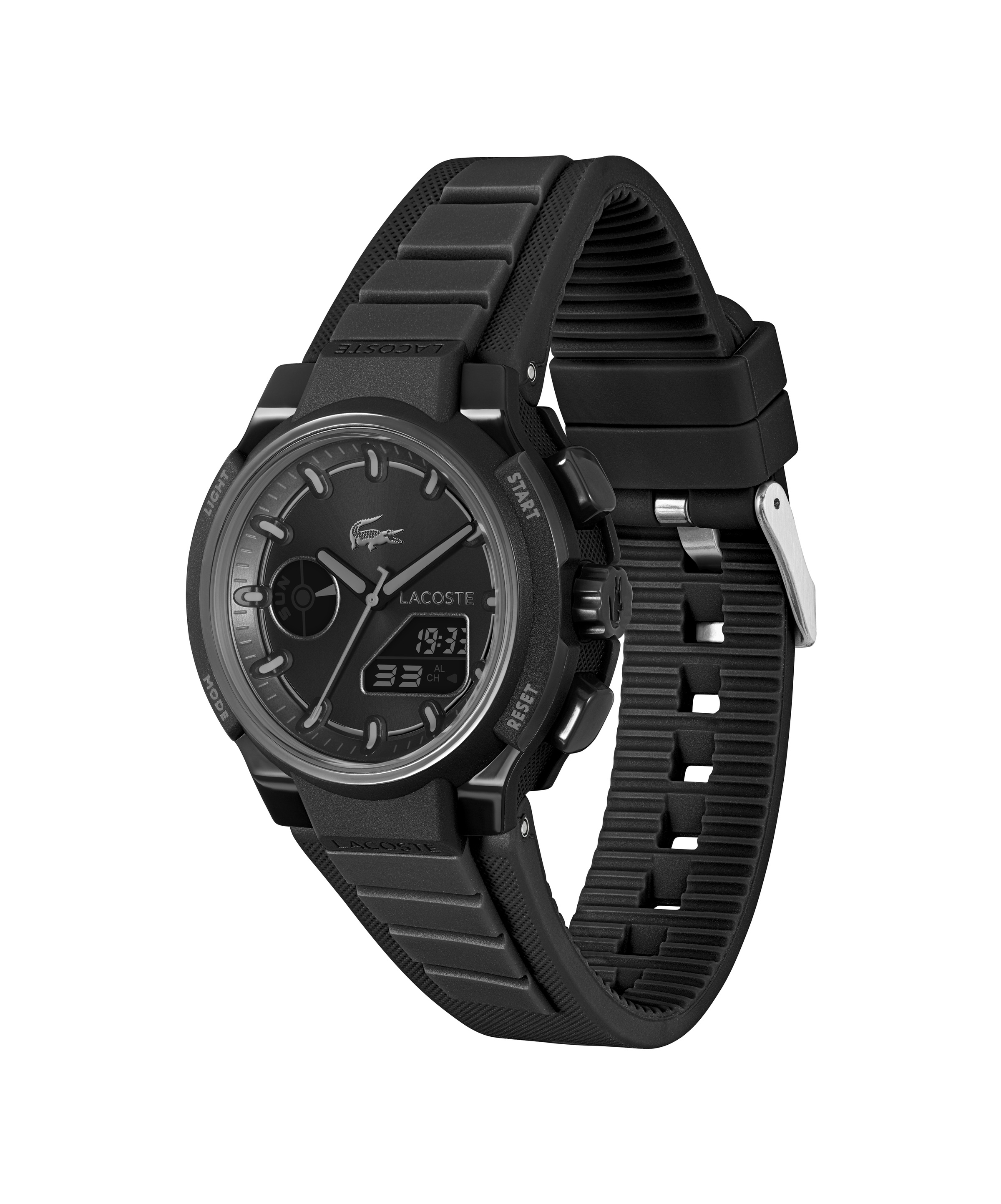 Lacoste Digitaluhr »LC33« Quarzuhr, Armbanduhr, Damenuhr, Herrenuhr, Silikonarmband, digital