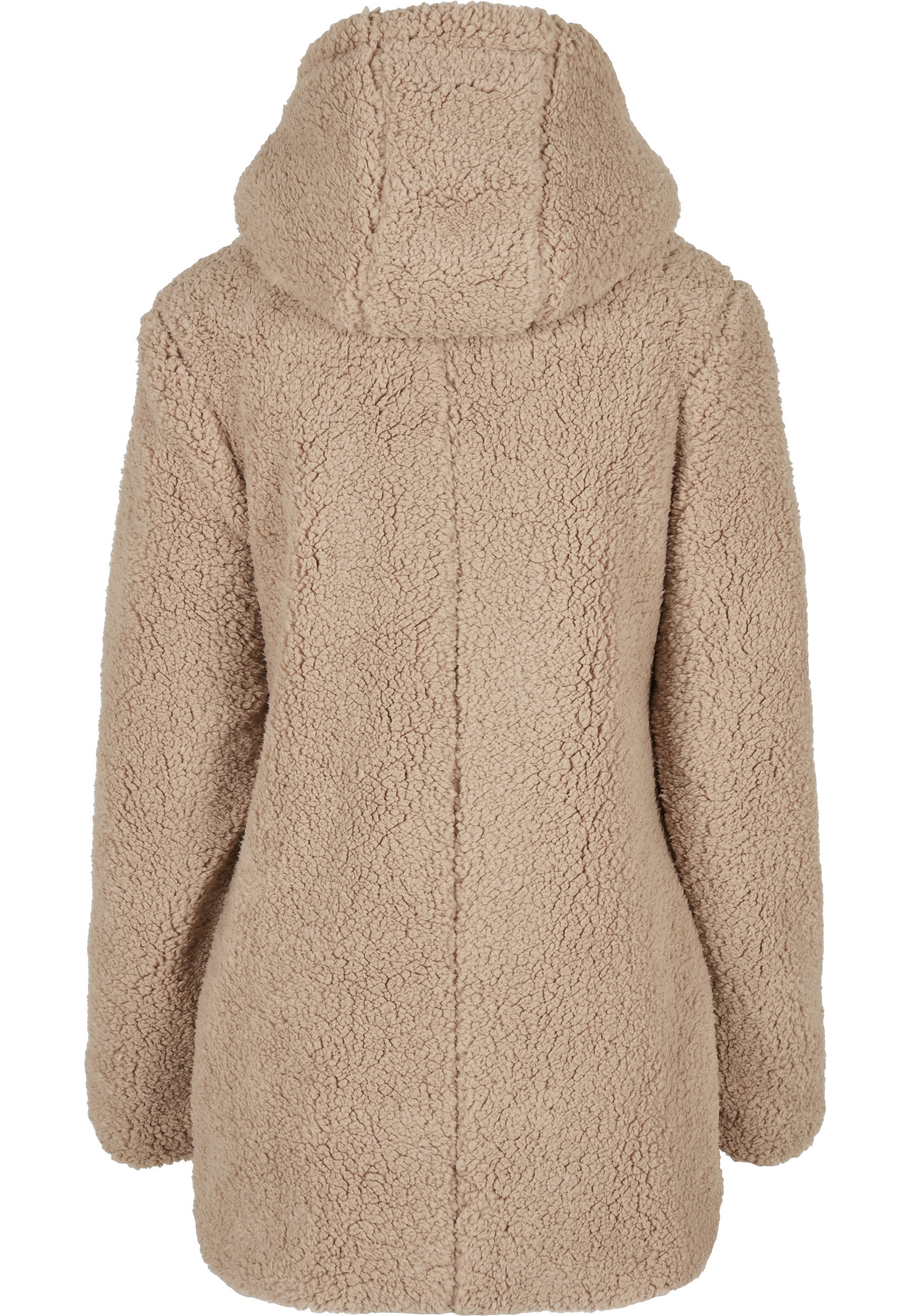 URBAN CLASSICS Allwetterjacke »Urban Classics Damen Ladies Sherpa Jacket« 1 Stk. tlg. mit Kapuze