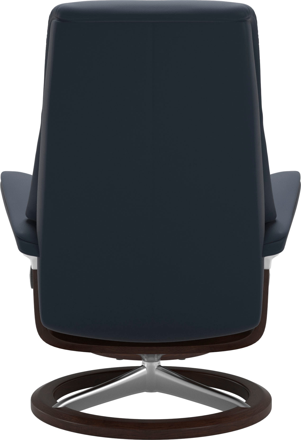 Stressless® Relaxsessel »View«, (Set, Relaxsessel mit Hocker), mit Signature Base, Größe S,Gestell Braun
