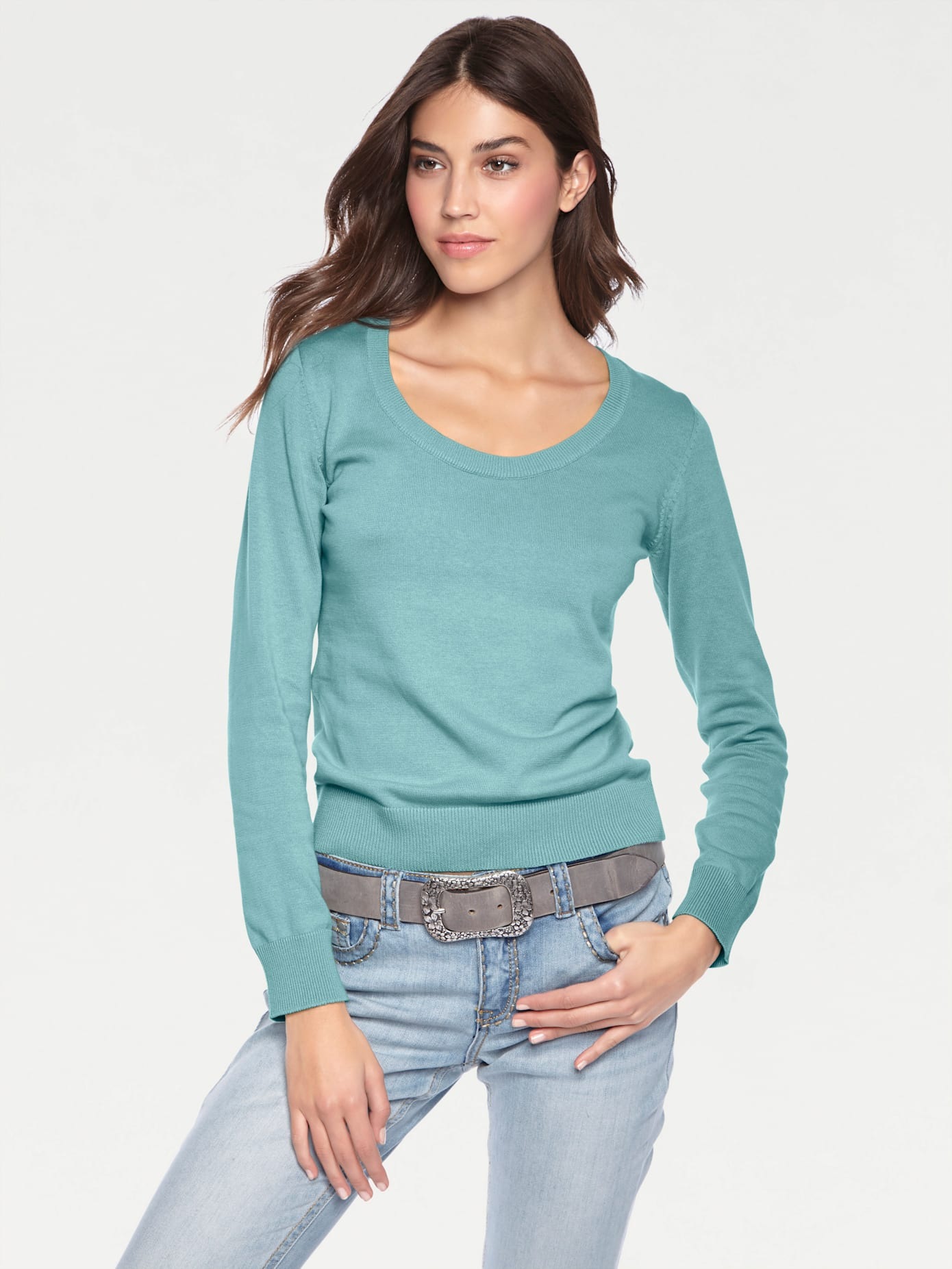 LINEA TESINI by heine Rundhalspullover "Rundhals-Pullover" günstig online kaufen